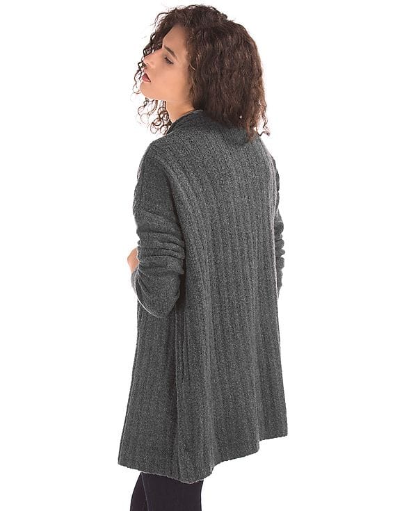 Shrug Chenille Grey Cardigan Buy GAP Women Grey Boucle Shawl Cardigan
