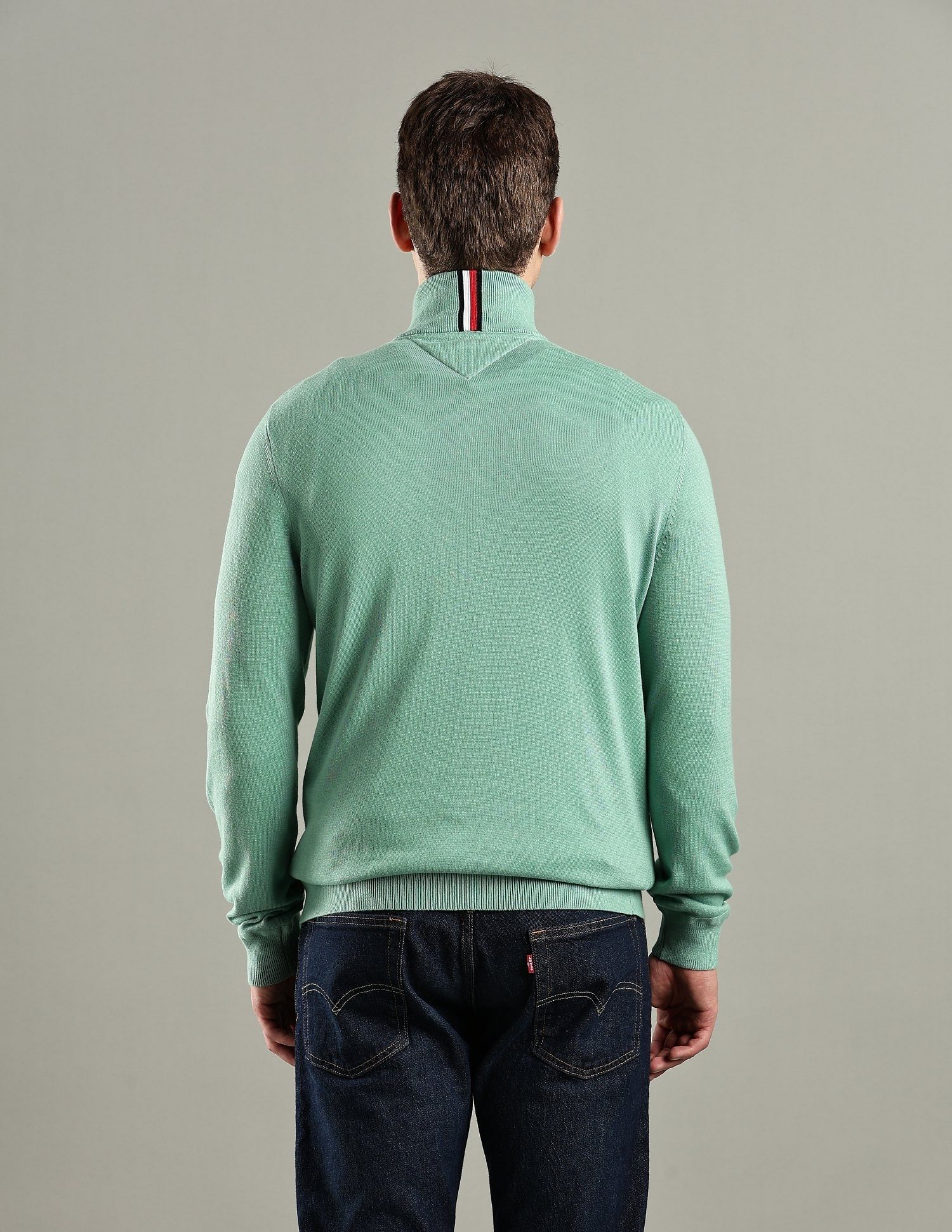Tommy Hilfiger Solid Regular-Fit Cotton Sweater