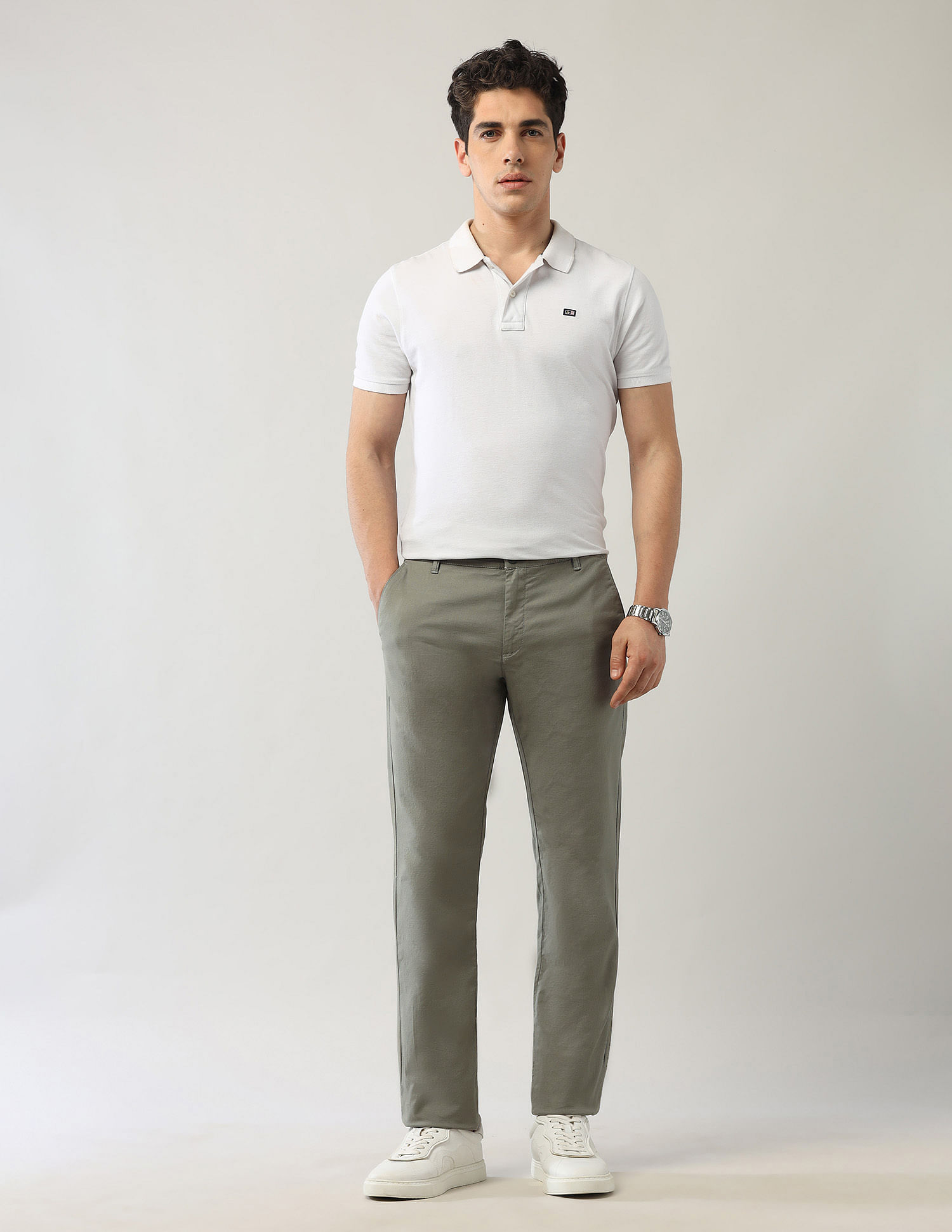 Arrow Sport Twill Night Is Young Trousers