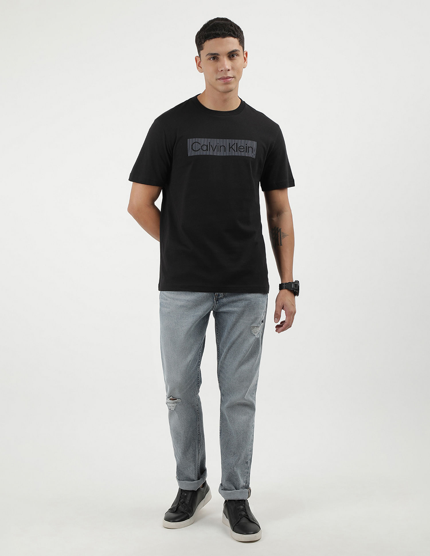 Calvin Klein Crew Neck Logo T-Shirt