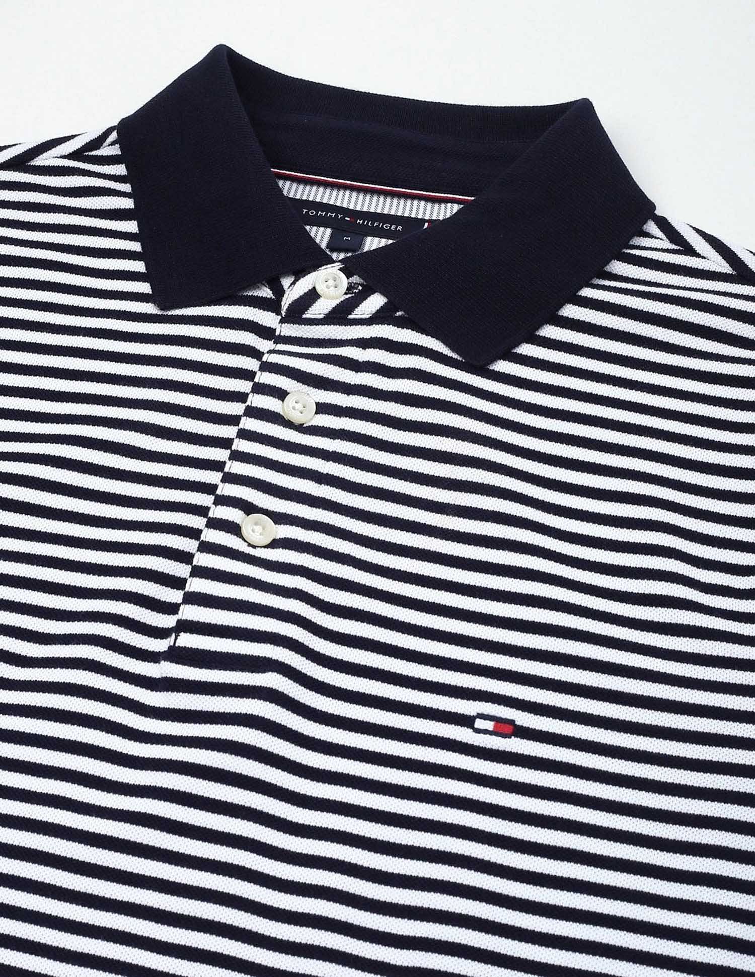 Tommy Hilfiger Striped Slim-Fit Cotton T-Shirt