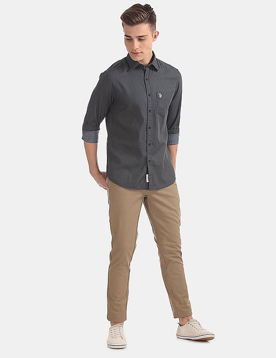 U.S. Polo Assn. Trim Fit Twill Weave Trousers