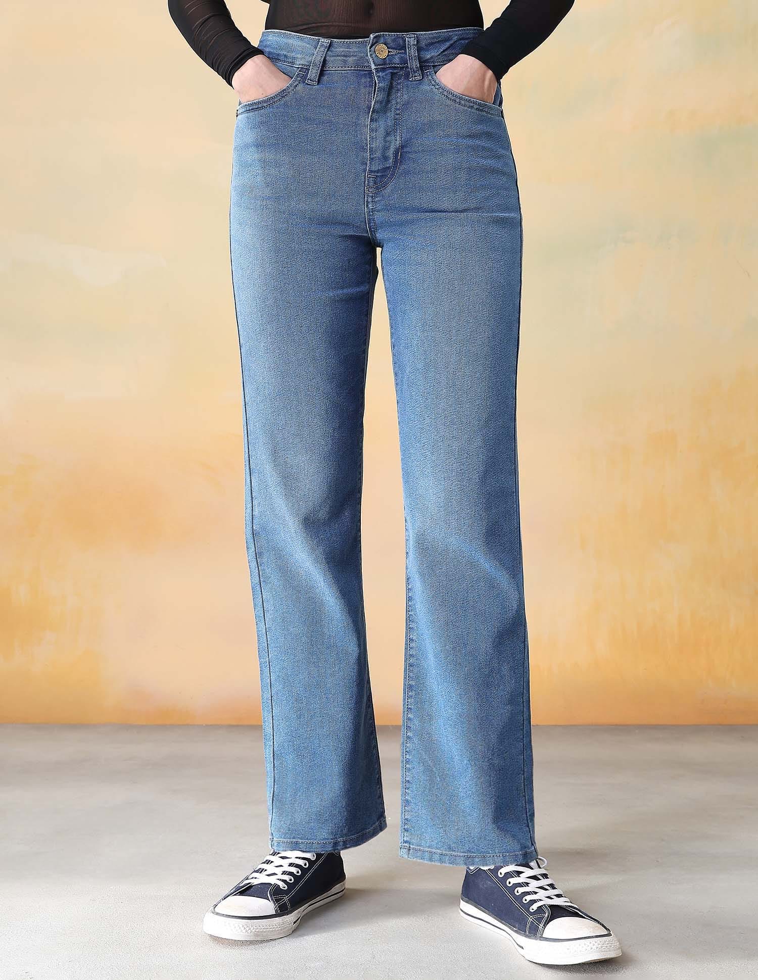 Buy Flying Machine Women High Rise Straight Fit Jeans - NNNOW.com