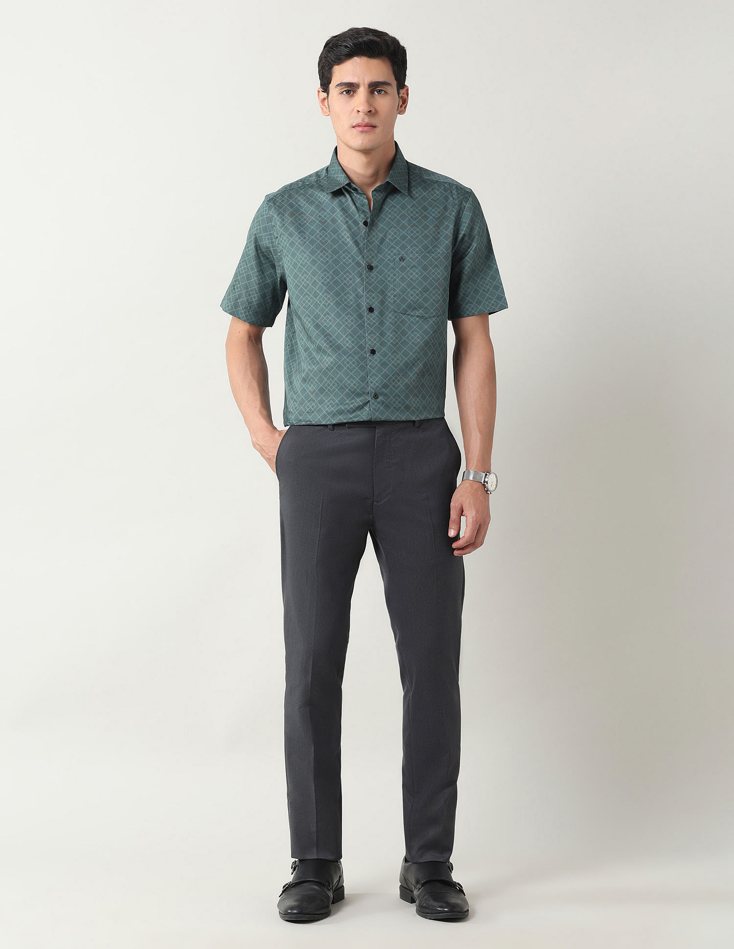 Arrow Geometric Printed Liberty Classic Fit Shirt