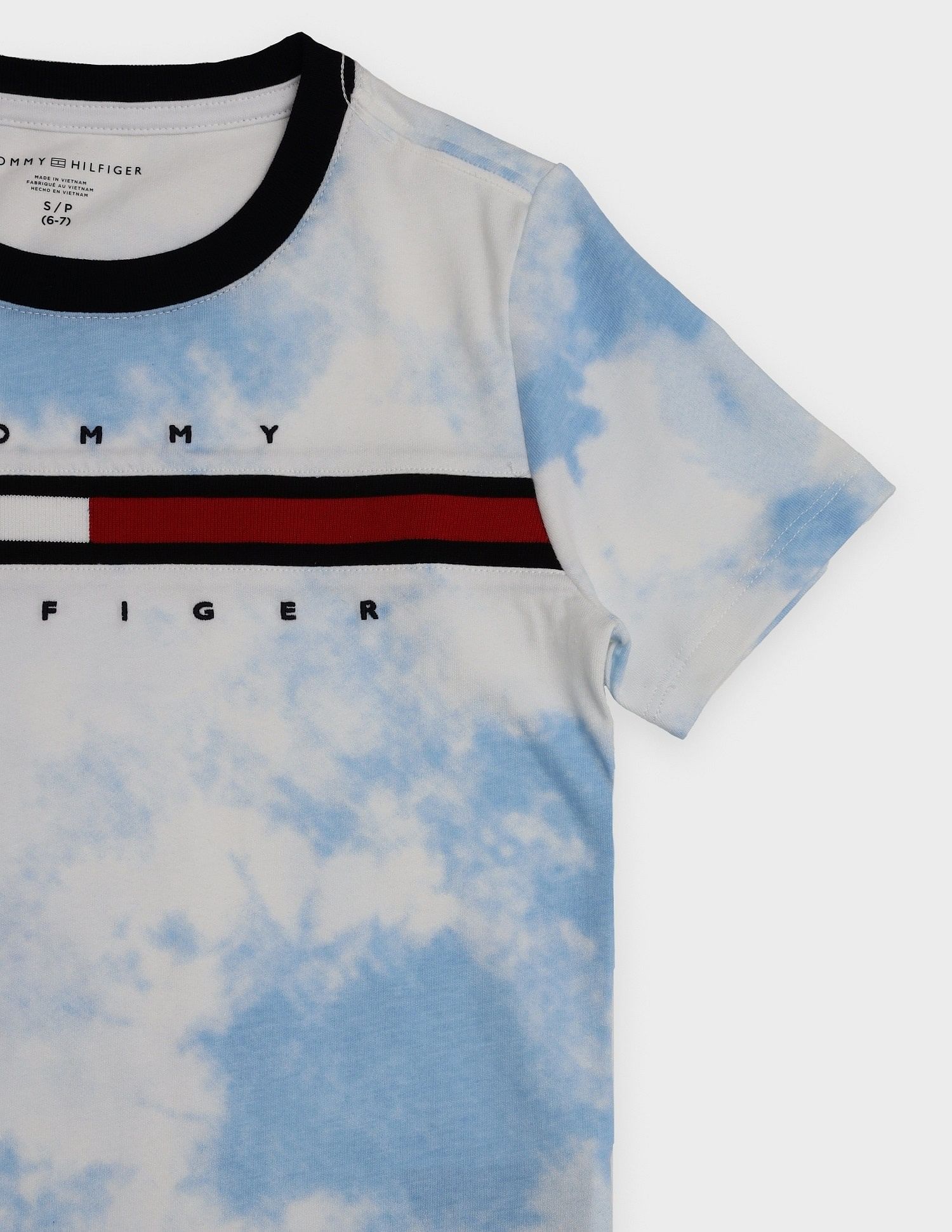 Tommy Hilfiger Kids Boys Tie & Dye Regular-Fit Cotton T-Shirt