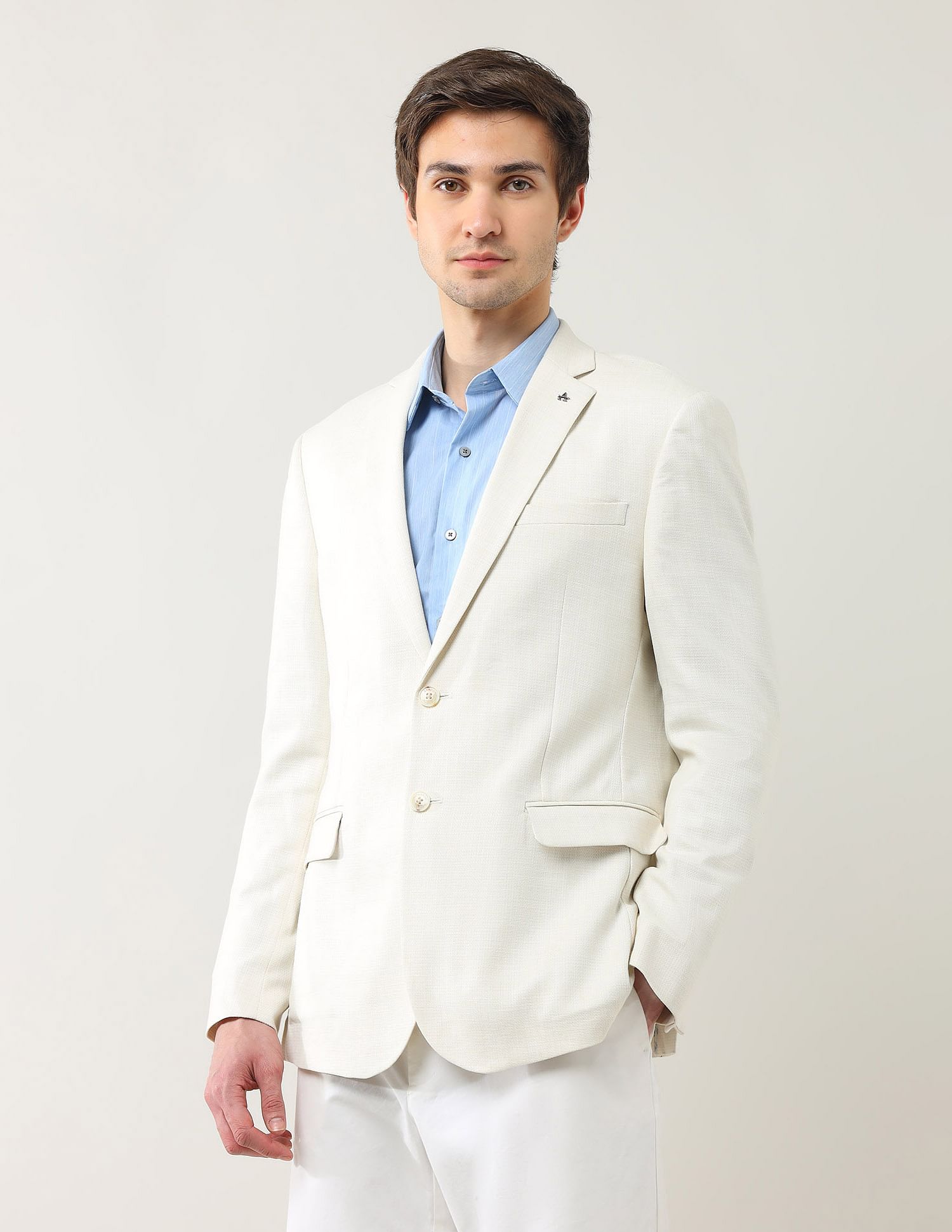 Arrow Tailored Fit Dobby Textured Blazer