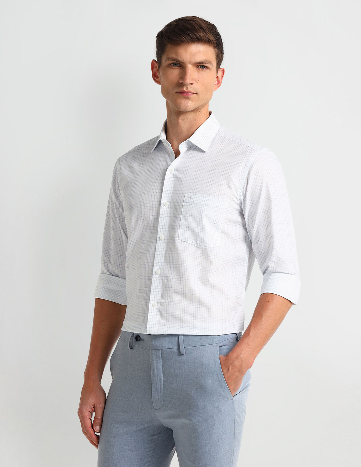 Arrow Manhattan Slim Dobby Shirt