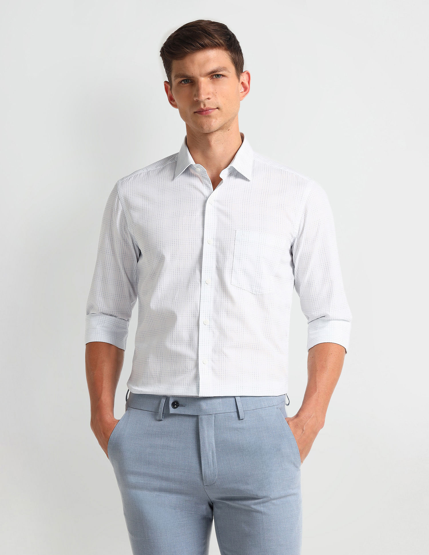 Arrow Manhattan Slim Dobby Shirt