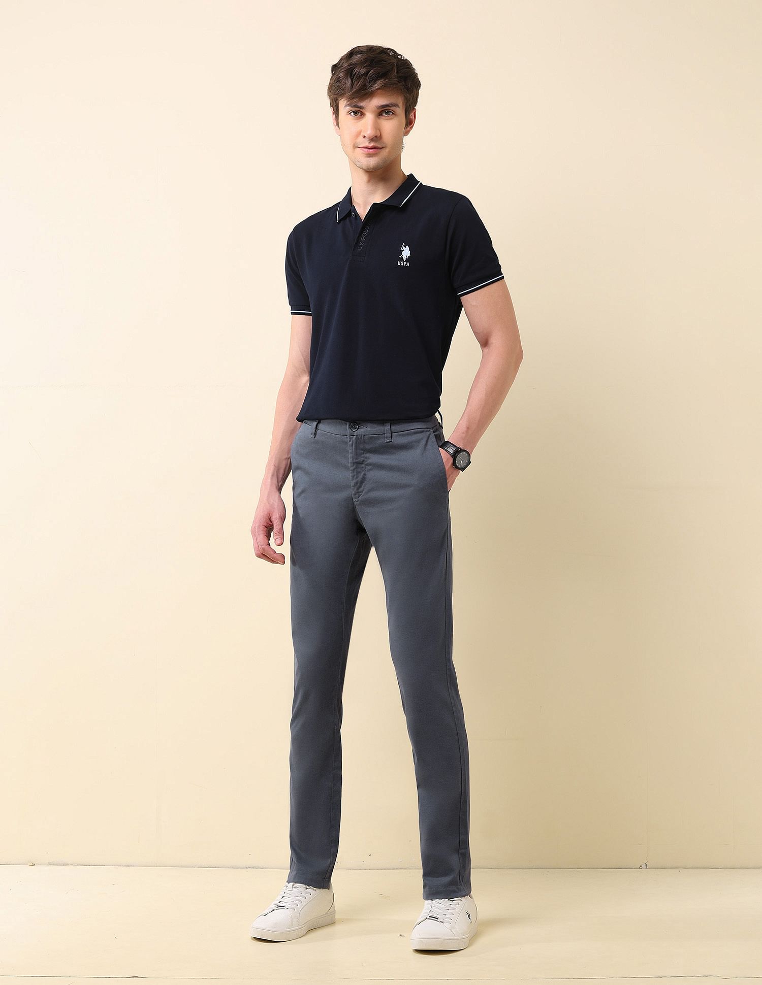 U.S. Polo Assn. Denver Slim Fit Twill Trousers