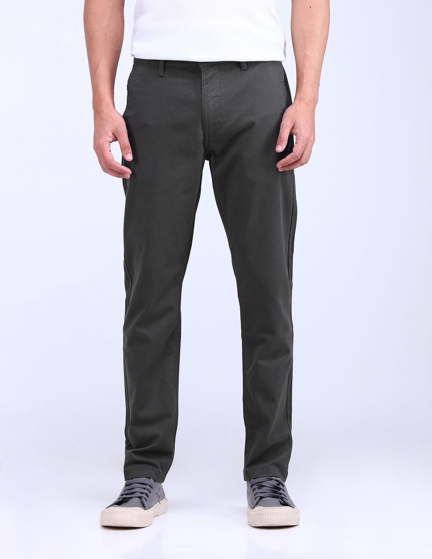 Flying Machine Slash Slim Tapered Twill Trousers