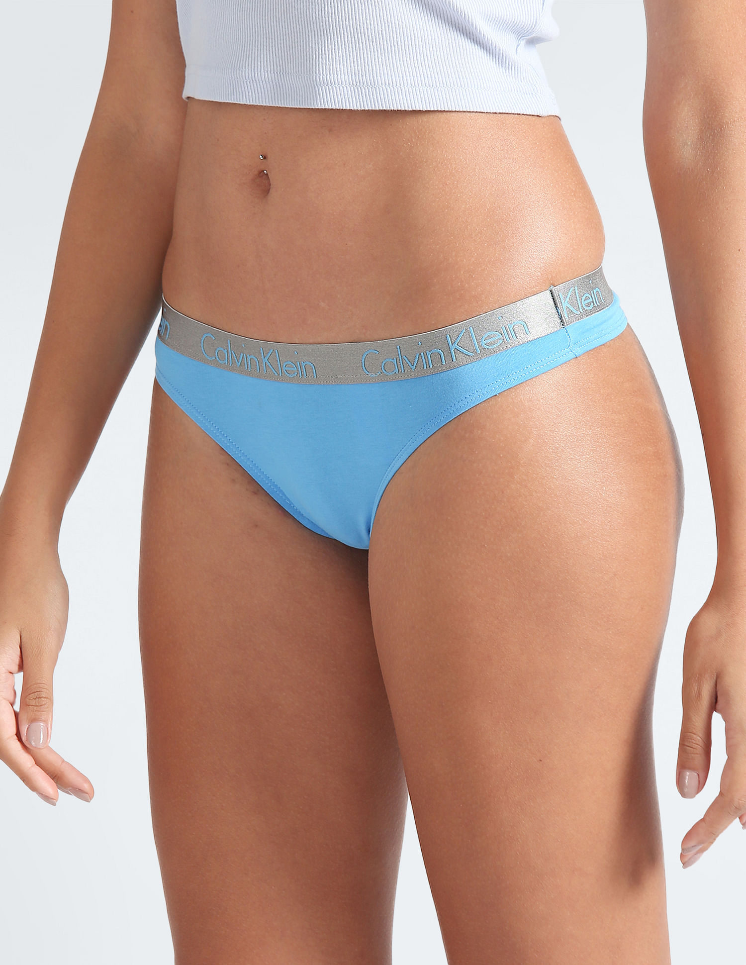 Buy Calvin Klein Underwear Brand Waist Mid Rise Bikini Panties - Pack Of 3  - NNNOW.com