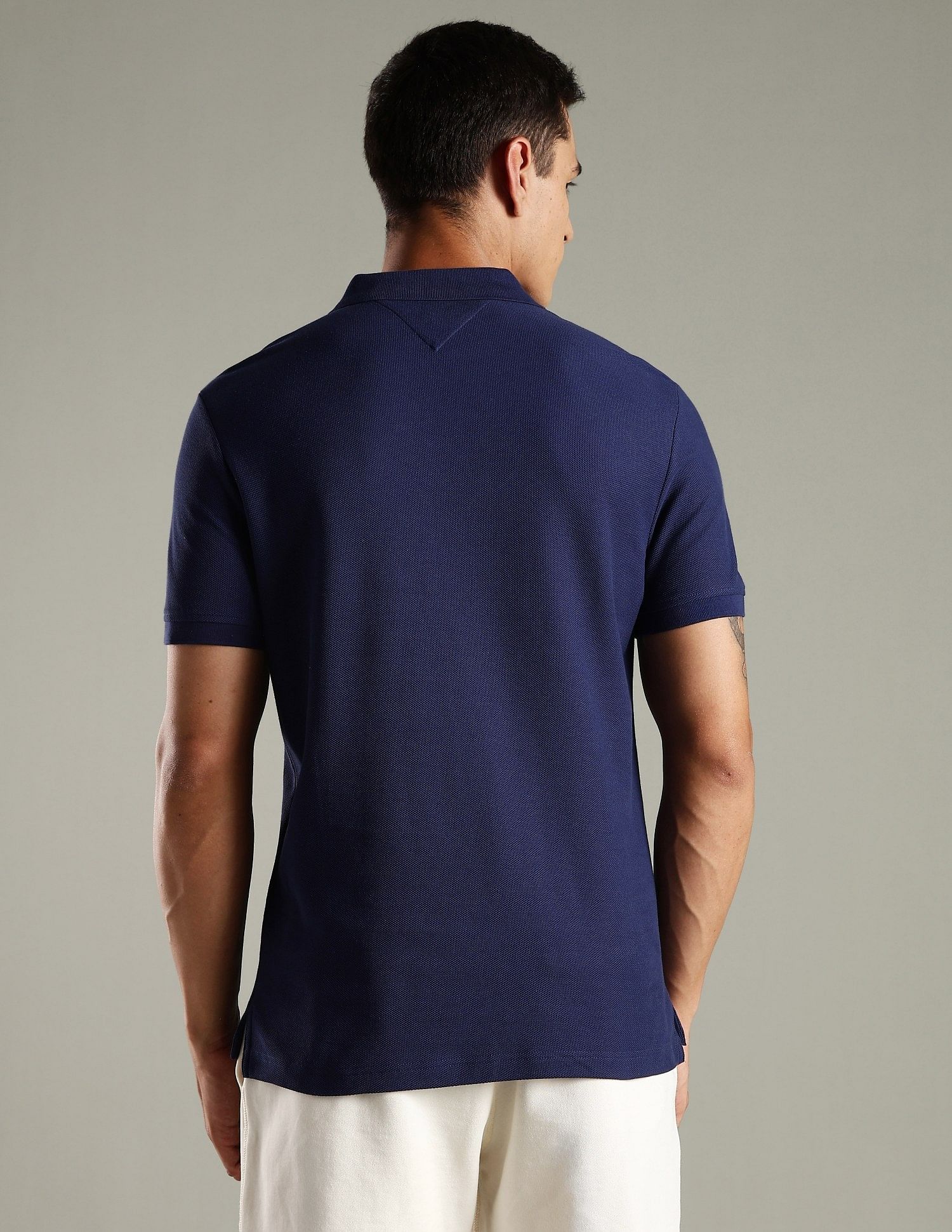 Tommy Hilfiger Embroidered Logo Regular Fit Cotton Polo T- Shirt