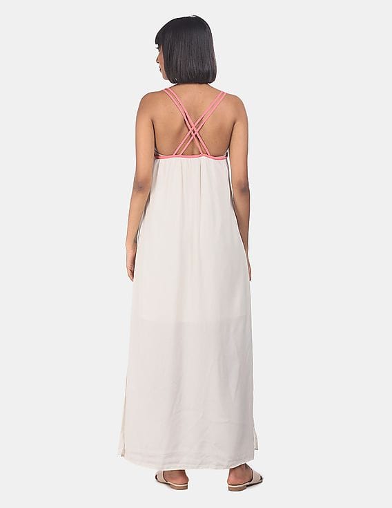 Buy GAP Women White Double-Strap Maxi Dress - NNNOW.com