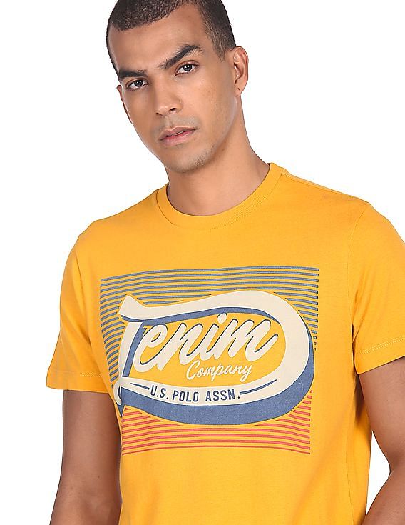 U.S. Polo Assn. Denim Co. Brand Print Cotton T-Shirt