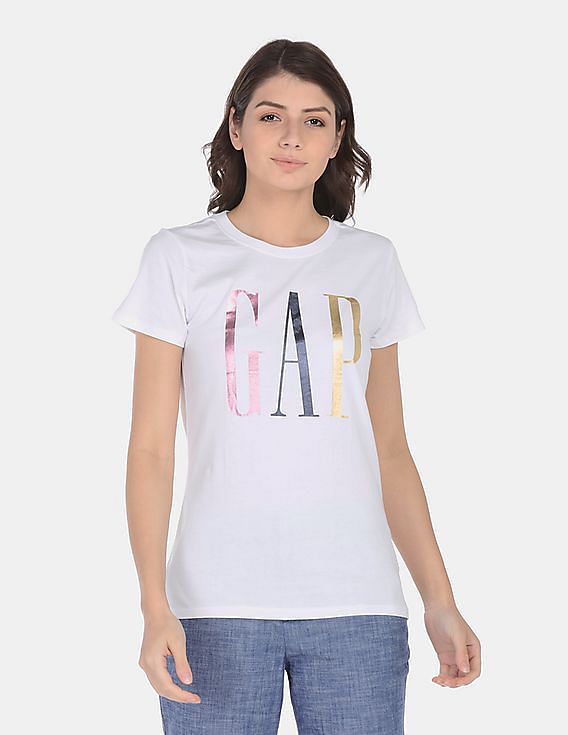 GAP:Tシャツ:XL[RESALE] Buy GAP Men Men Grey Block Logo Tee - NNNOW.com