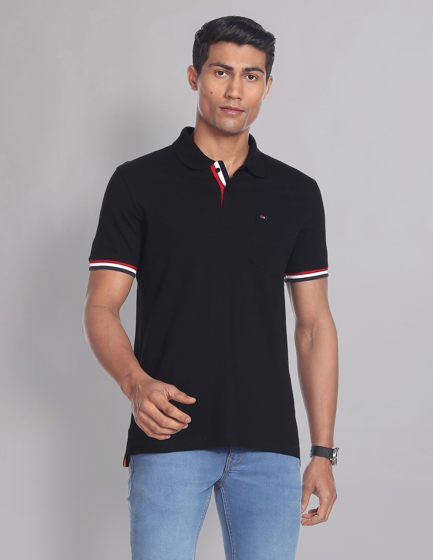 AD by Arvind Patch Pocket COOL-IT Real Deal Polo Shirt