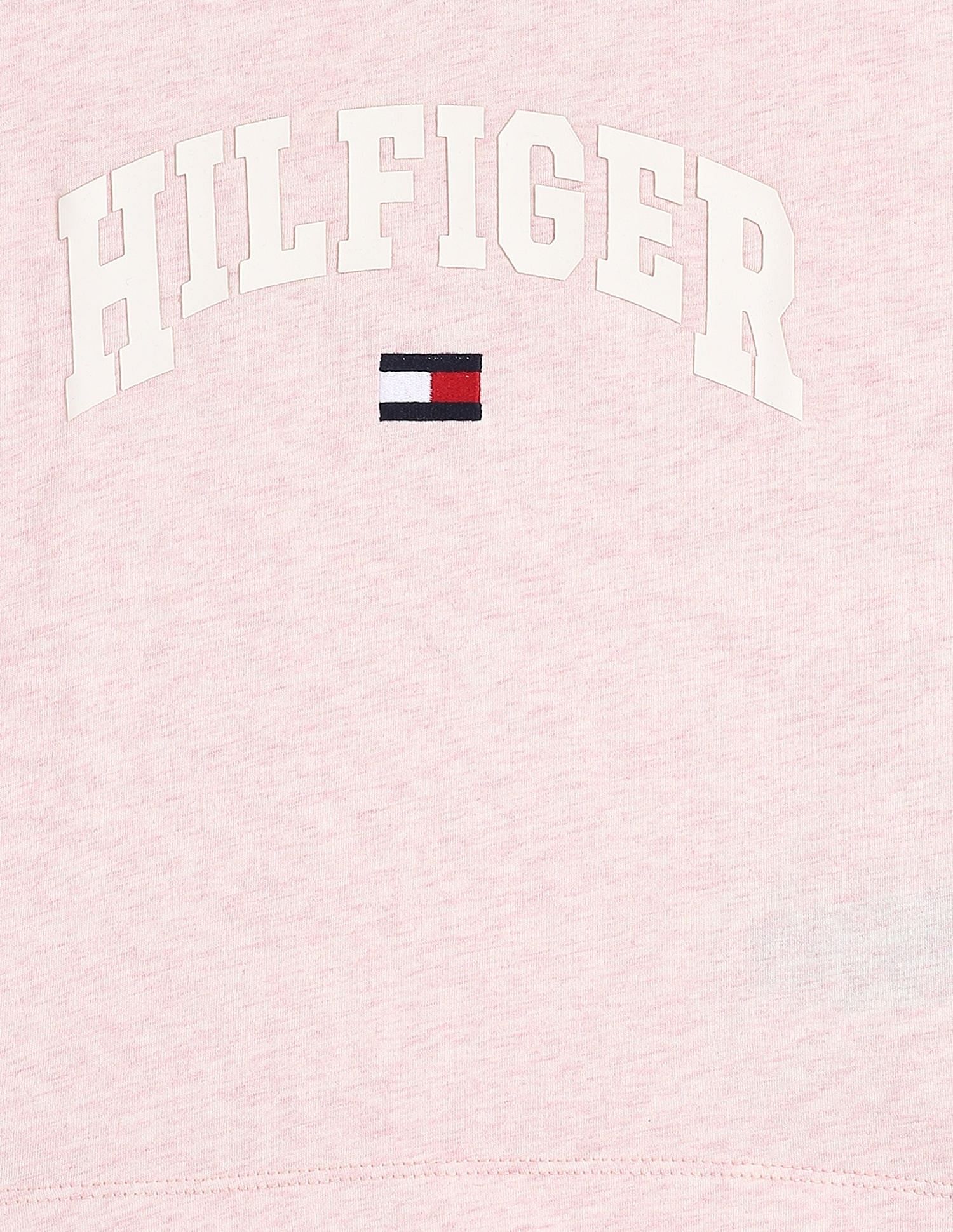 Tommy Hilfiger Kids Girls Logo Relaxed-Fit Cotton T-Shirt