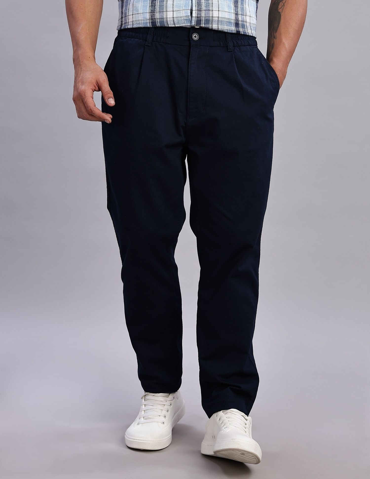 Tommy Hilfiger Mens Navy Solid Pant
