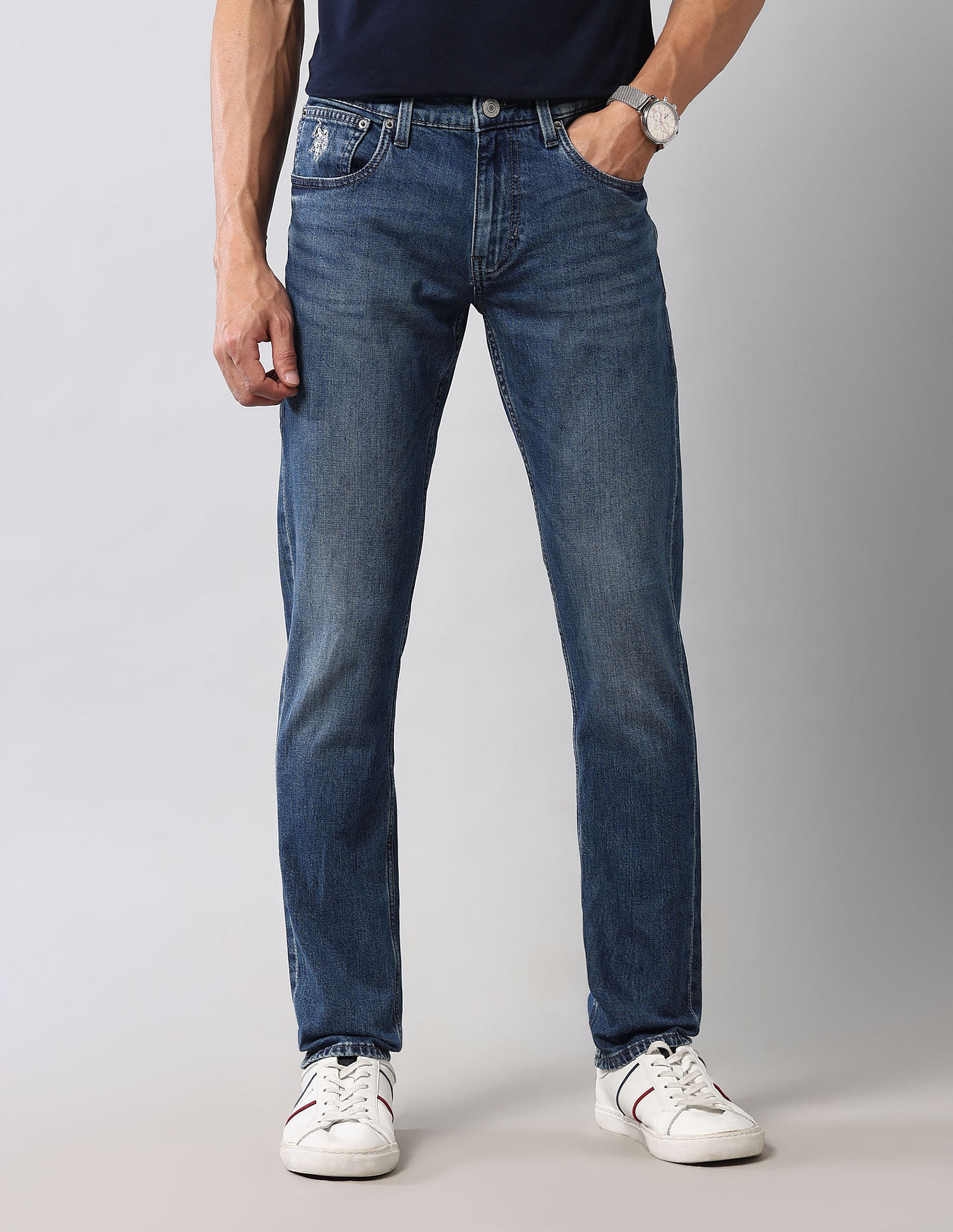 U.S. Polo Assn. Denim Co. Brandon Slim Tapered Fit Blue Vintage Jeans