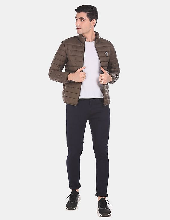 U.S. Polo Assn. Stand Collar Quilted Puffer Jacket