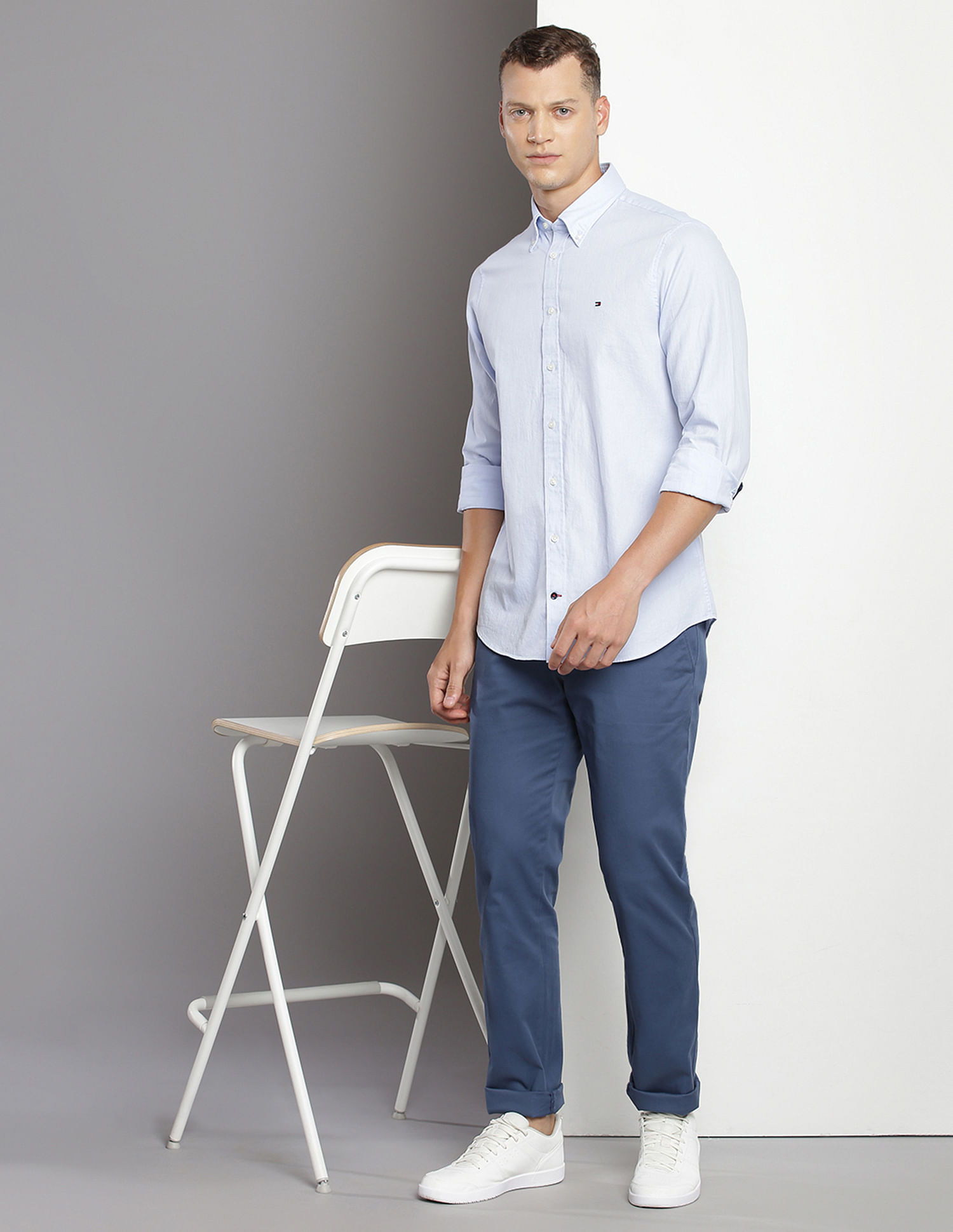 Tommy Hilfiger Flat Front Solid Trousers