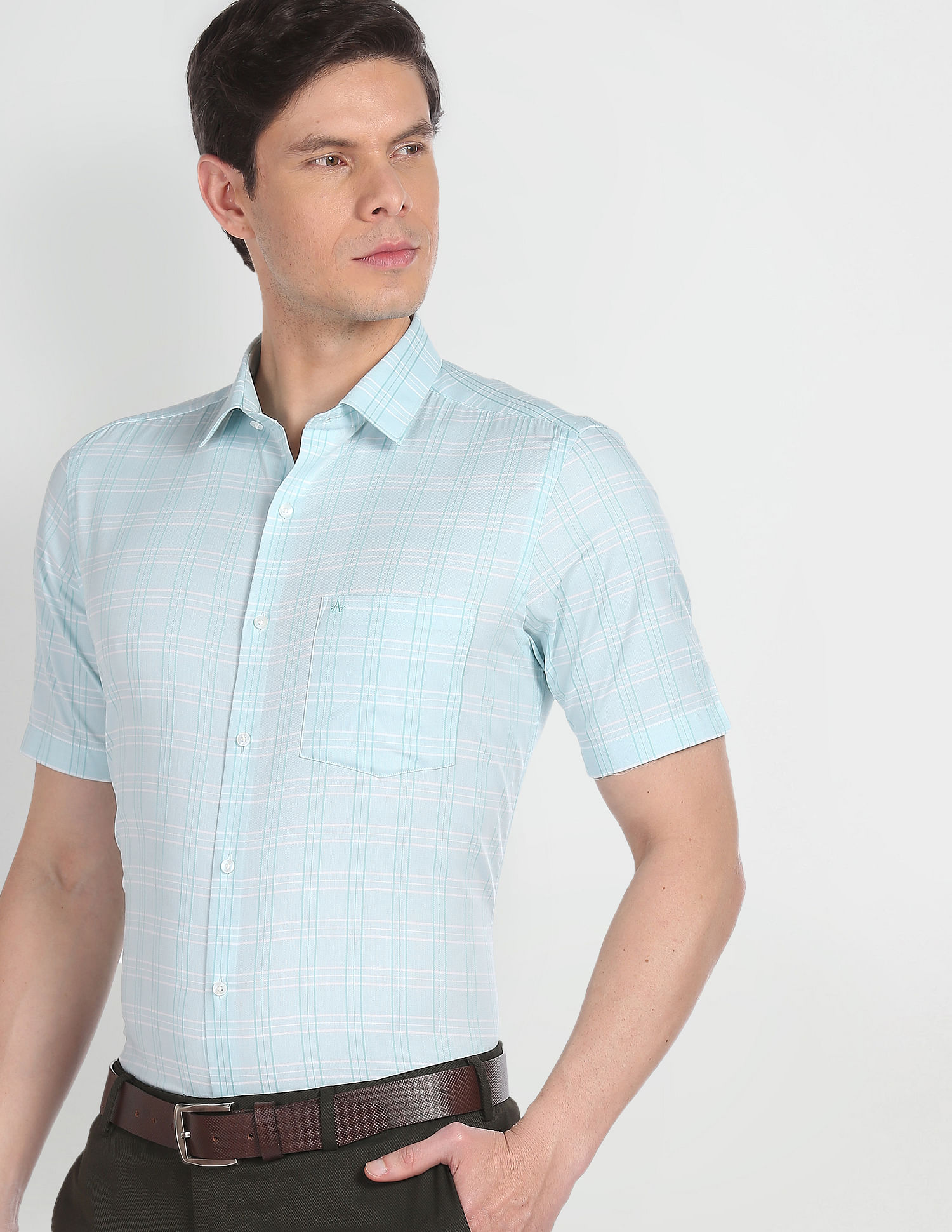 Arrow Tartan Check Cotton Formal Shirt