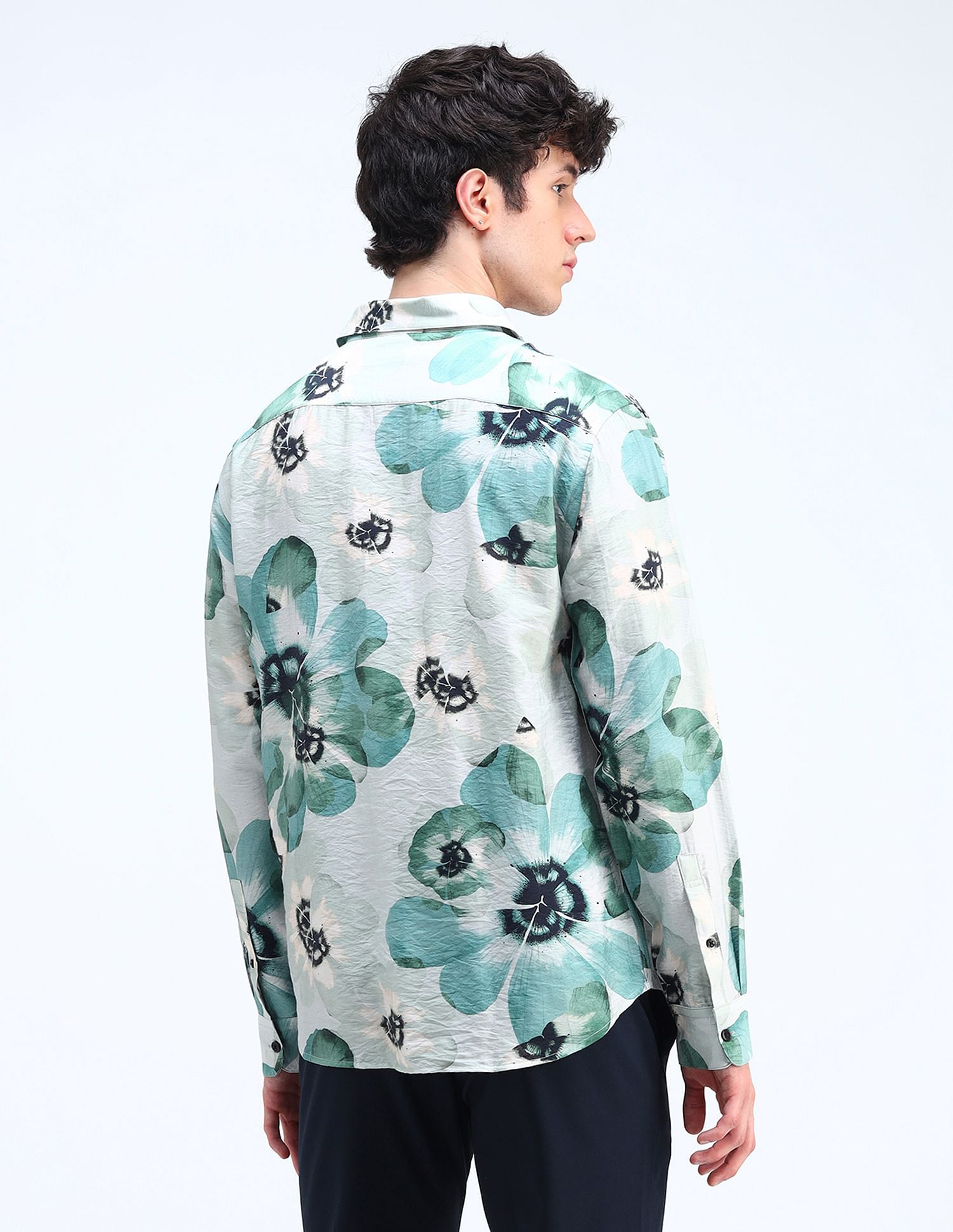 Flying Machine Printed Twill Regular Fit Shirt