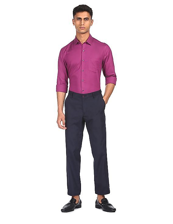 lavender colour formal shirt