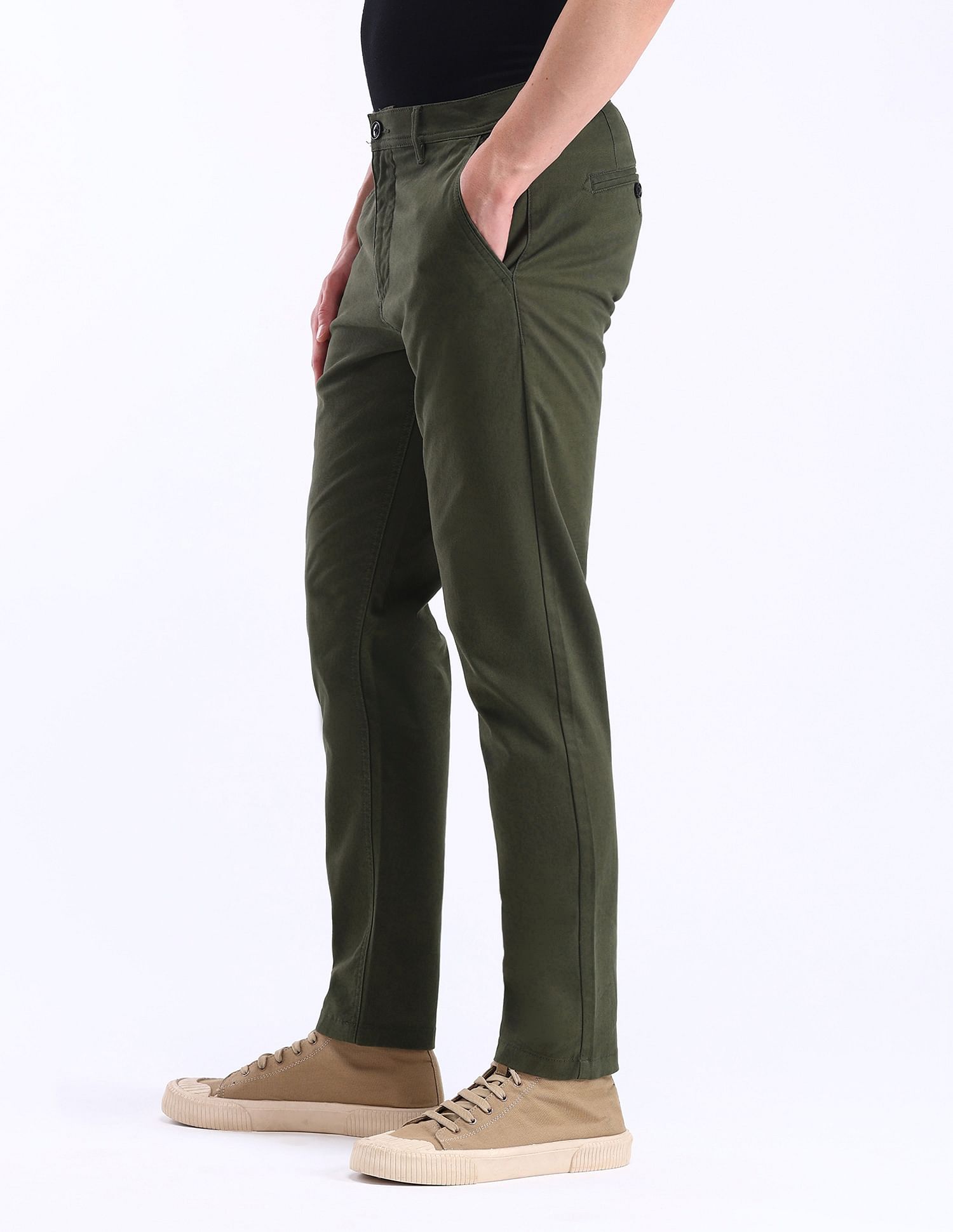 Flying Machine Slash Slim Tapered Regular Trousers