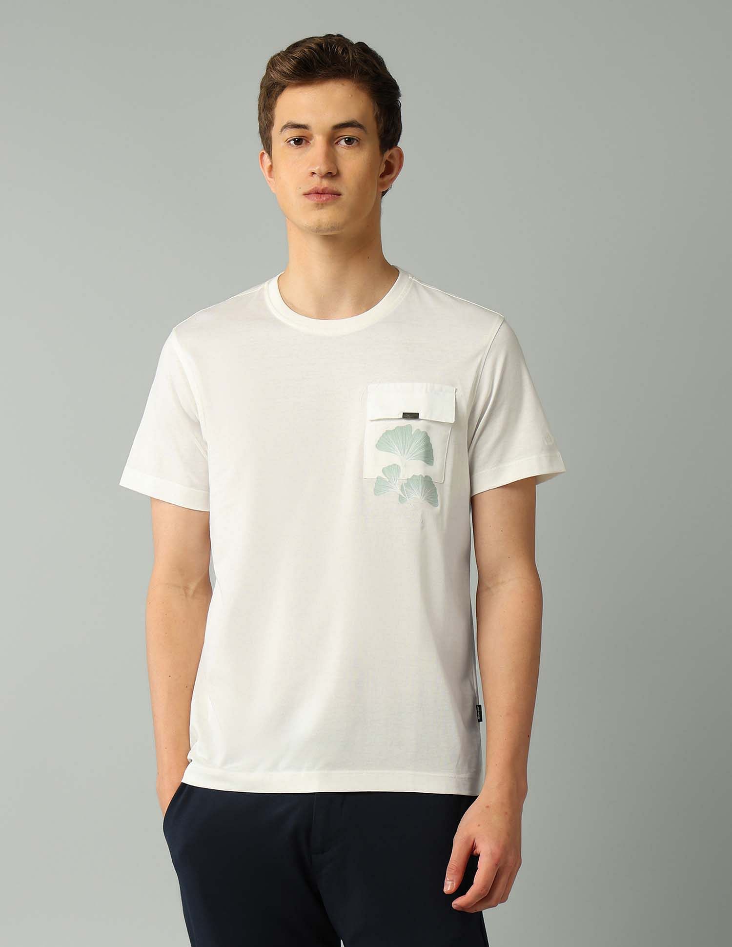 Arrow Newyork Floral Printed Regular Fit T-Shirt