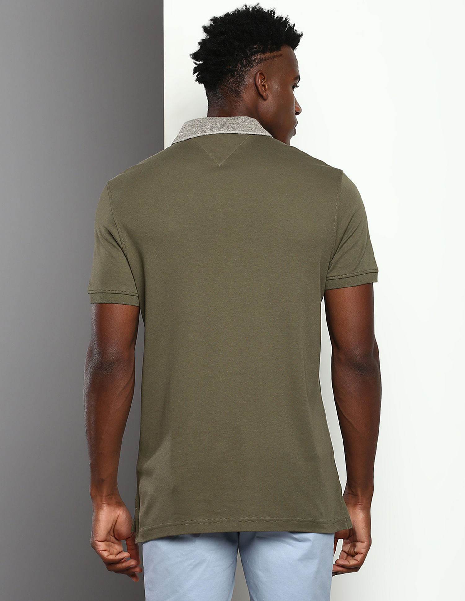 Tommy Hilfiger Mouline Collar Regular Fit Polo Shirt