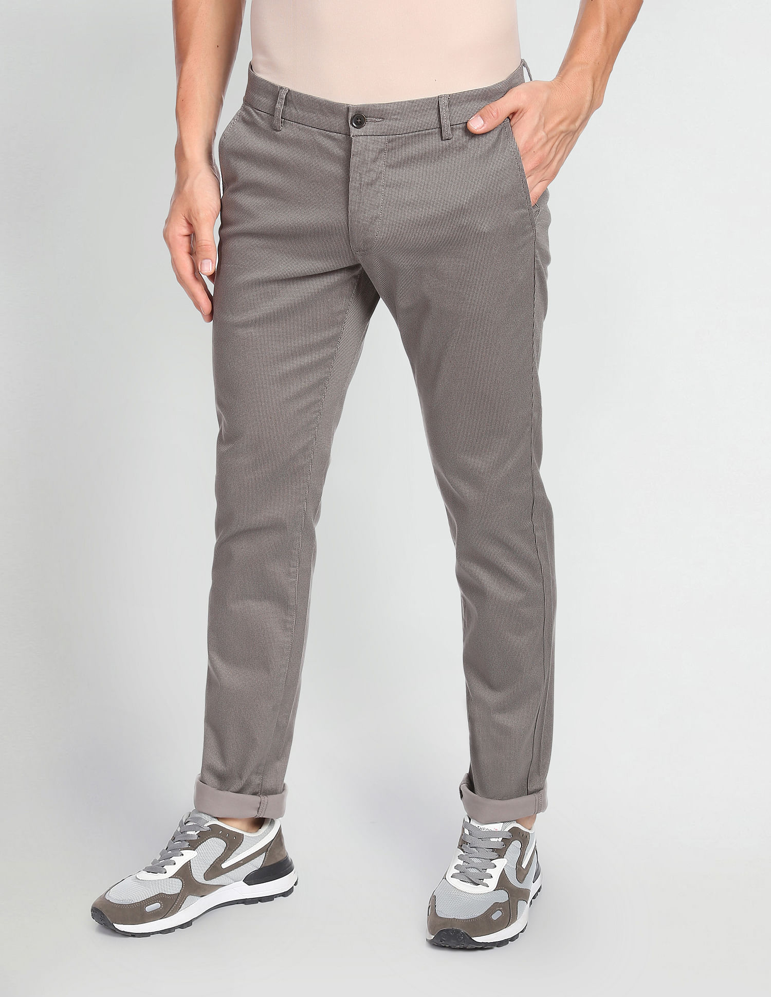 Buy Louis Philippe Olive Trousers Online  703954  Louis Philippe
