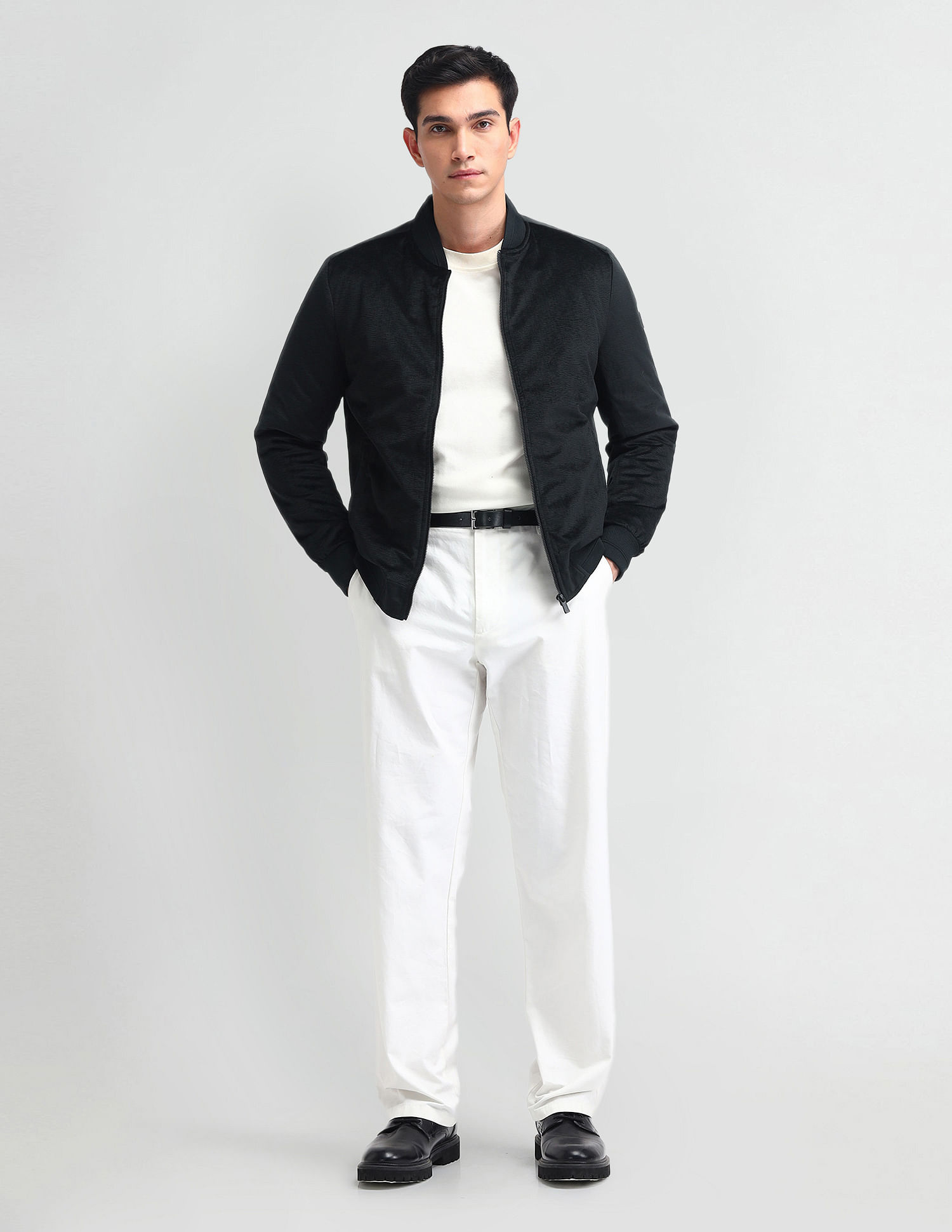 Arrow Sport Stand Neck Bomber Jacket
