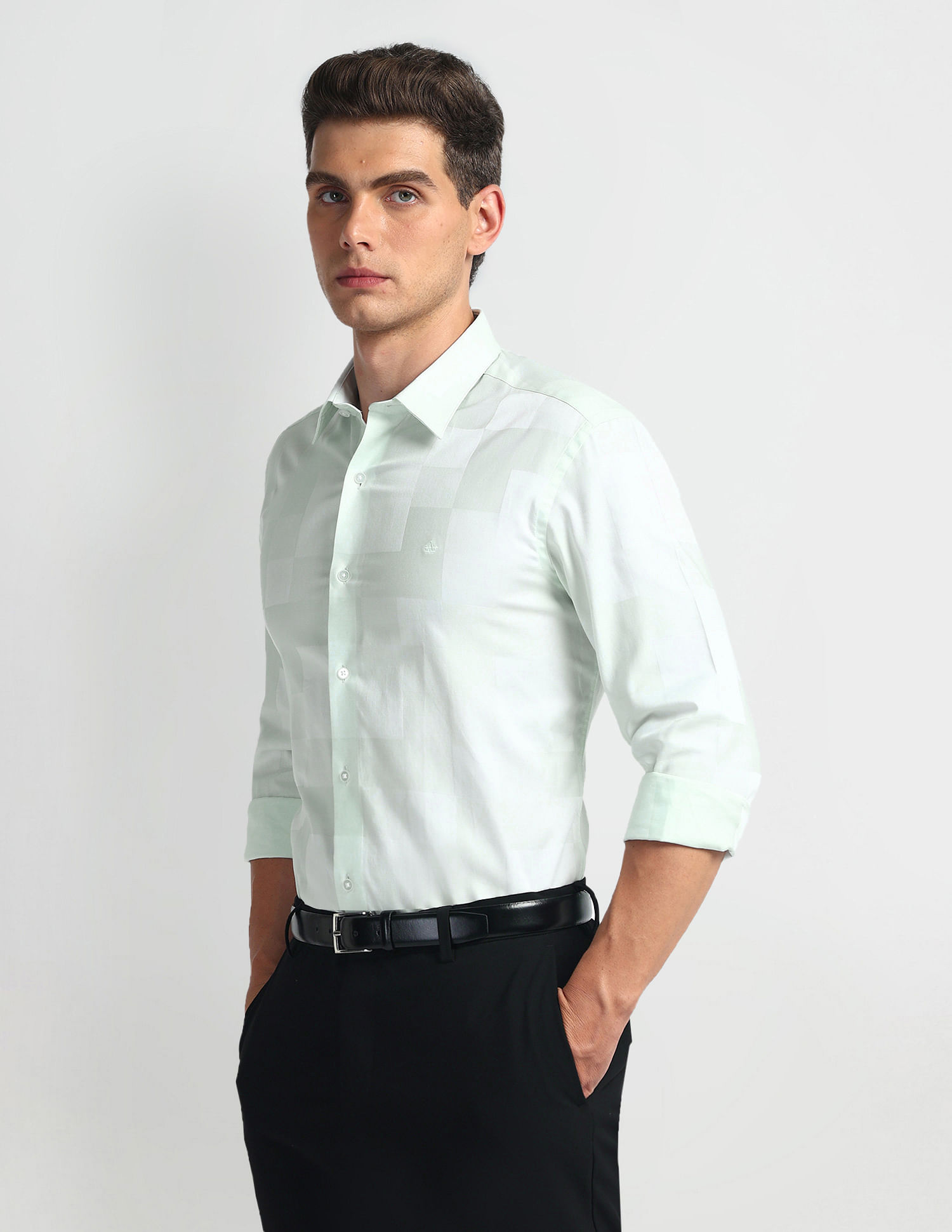 Arrow Newyork Manhattan Slim Fit Check Shirt