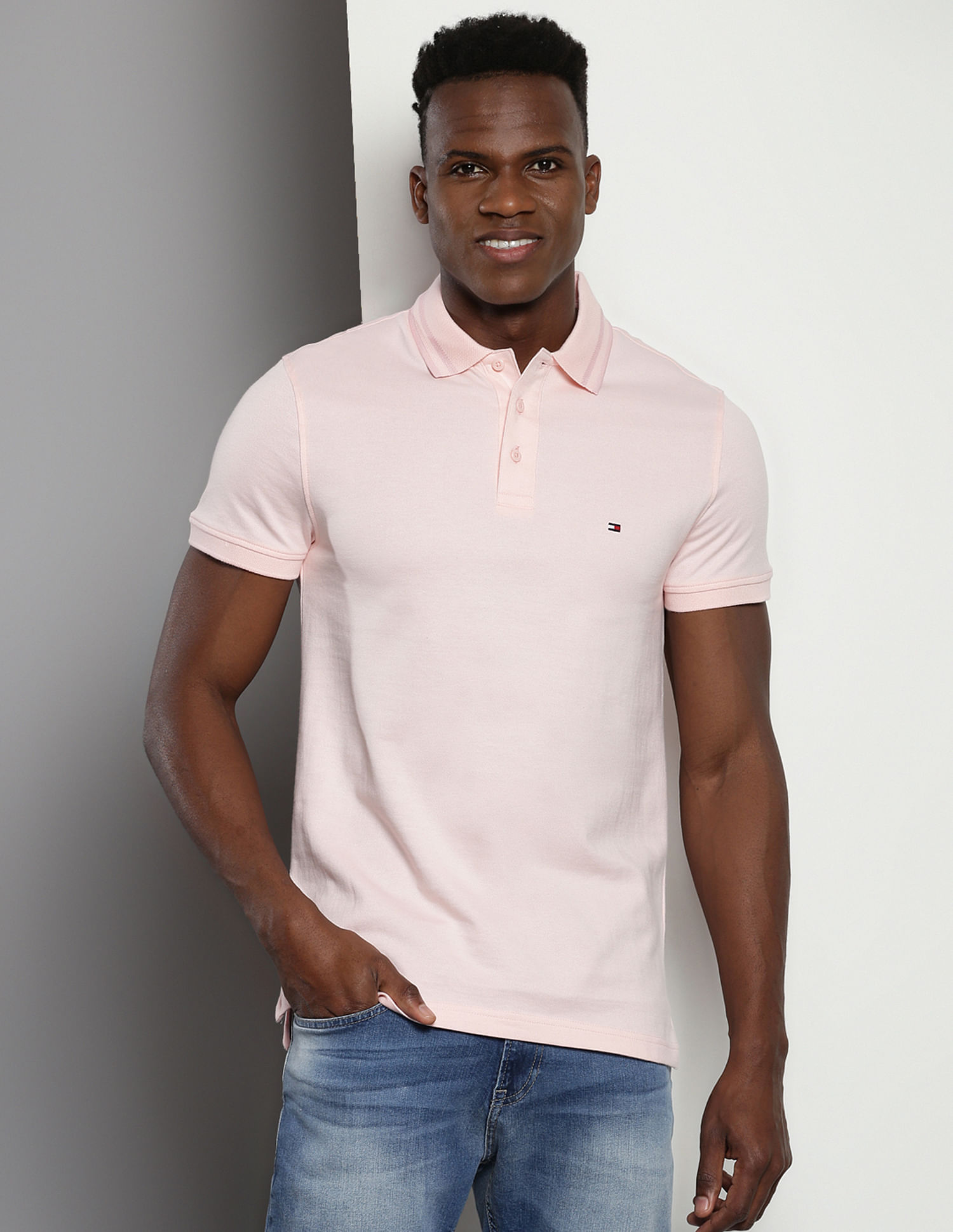 Tommy Hilfiger Mouline Slim Fit Polo Shirt