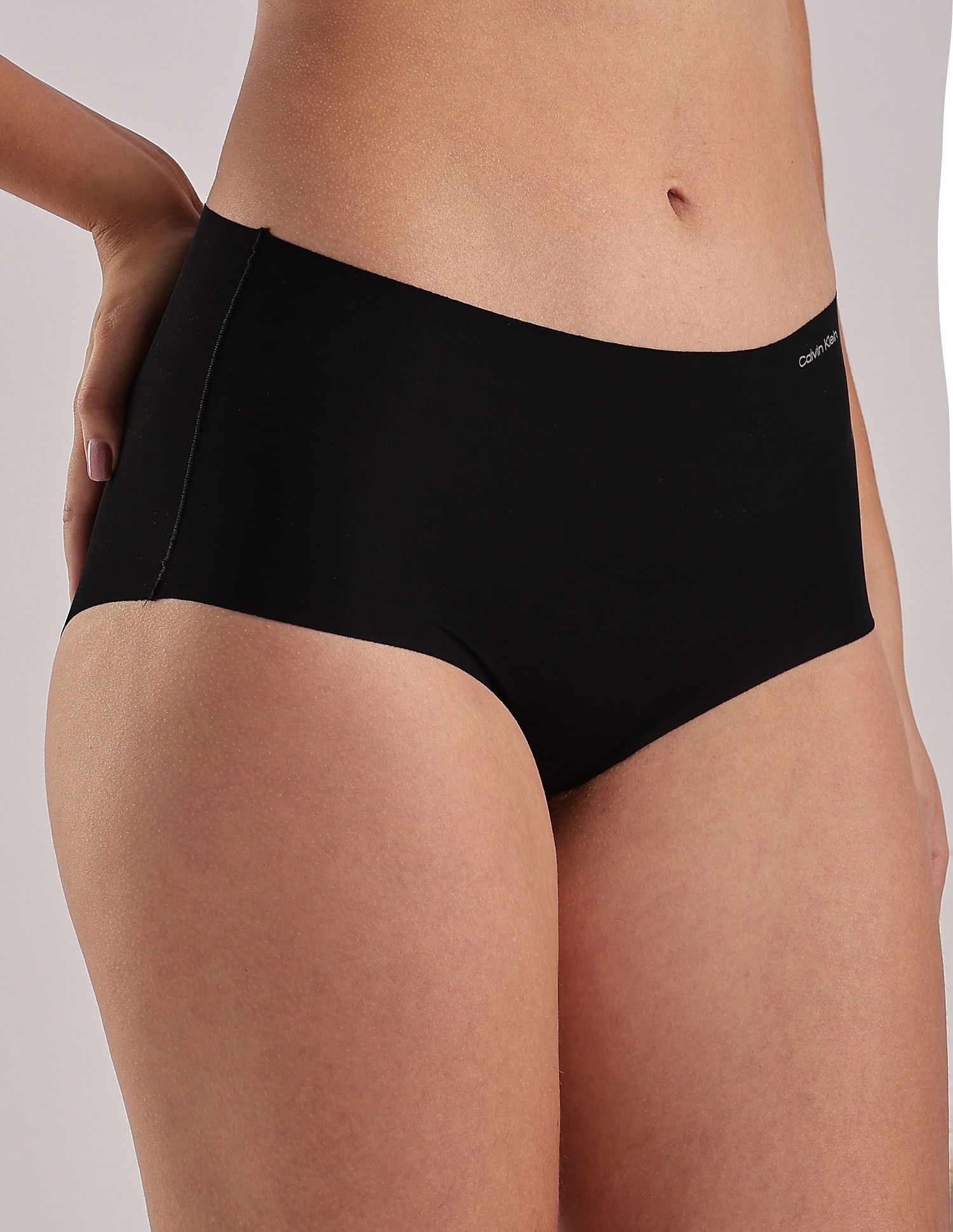 Calvin Klein Underwear Black Solid High Rise Panties