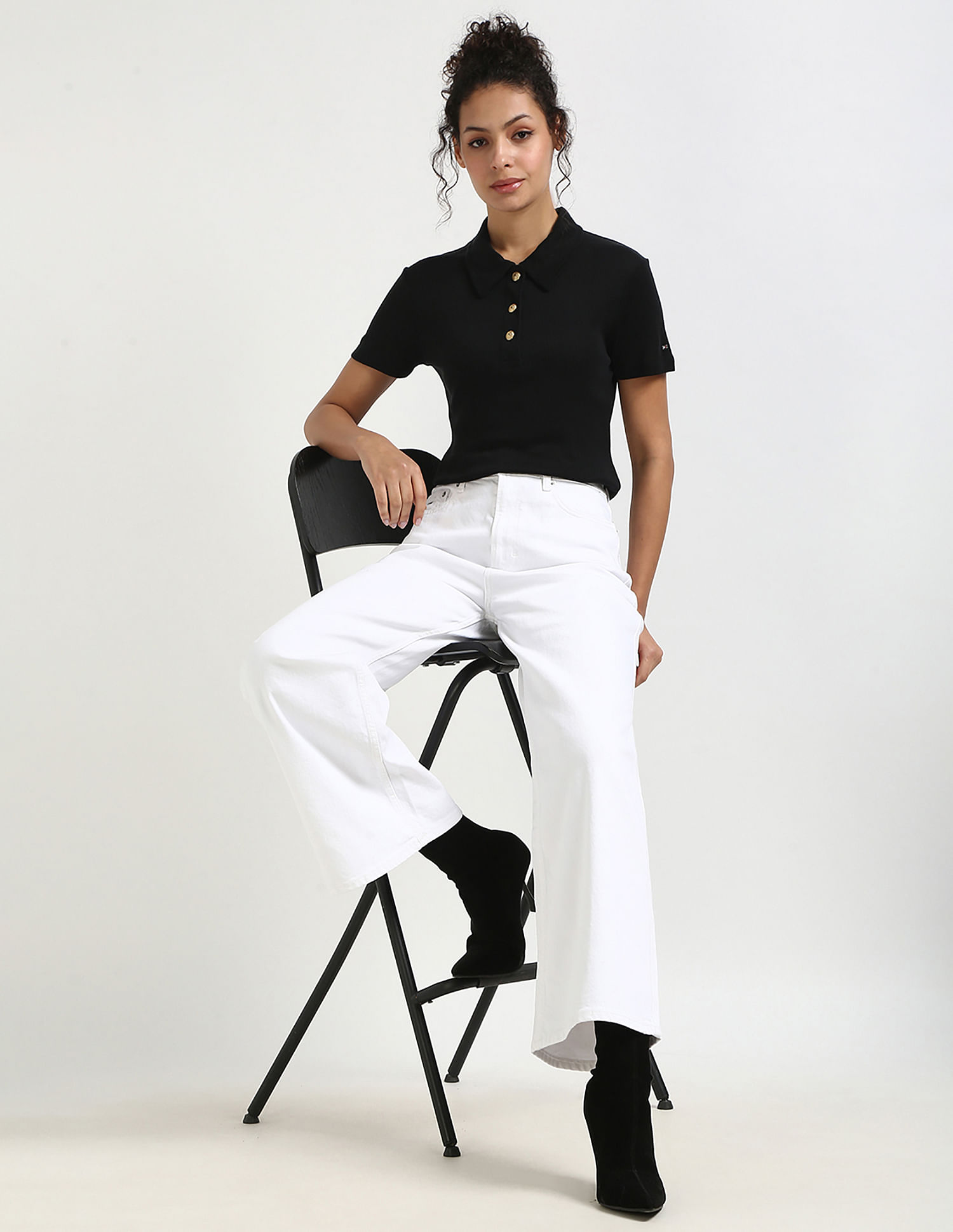 Tommy Hilfiger Solid Slim-Fit Lyocell Polo T-Shirt