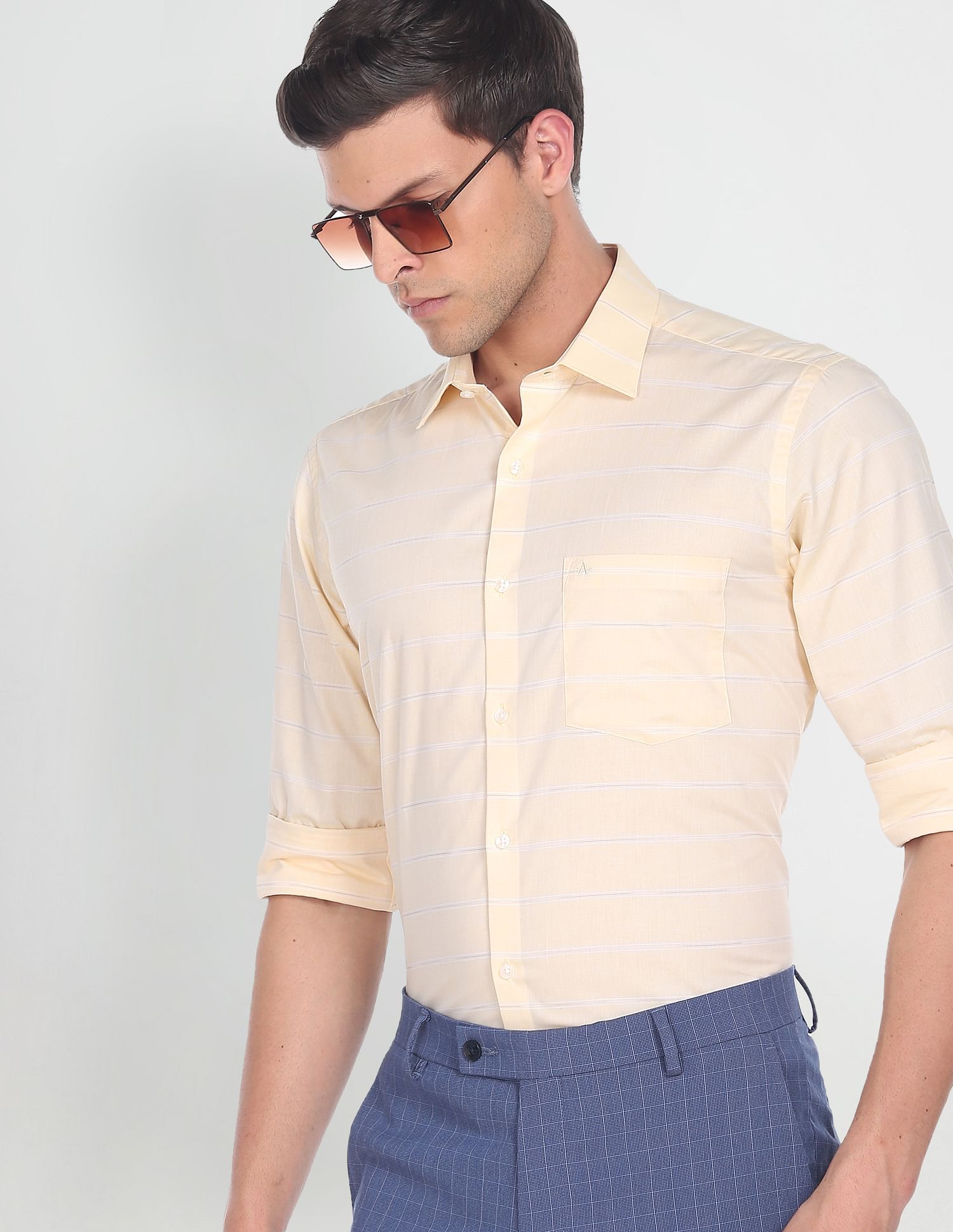 Arrow Horizontal Stripe Dobby Shirt