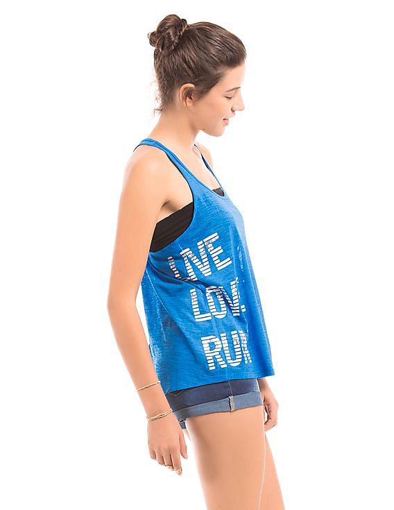 Aeropostale Racer back Slubbed Tank Top