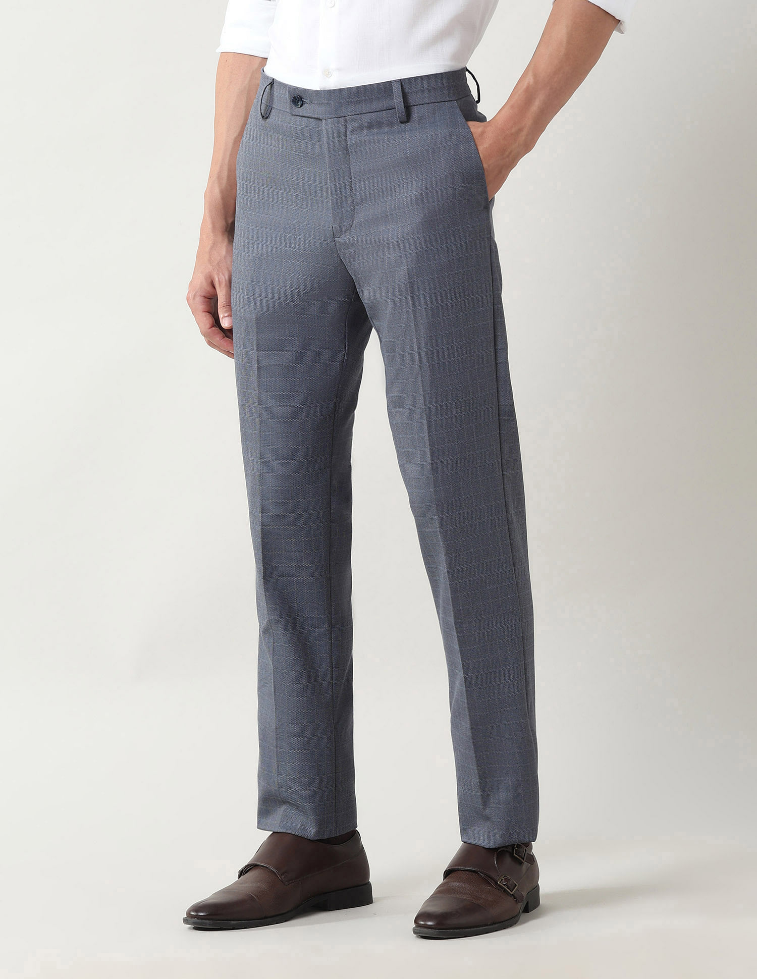 Arrow Mid Rise Regular Fit Trousers