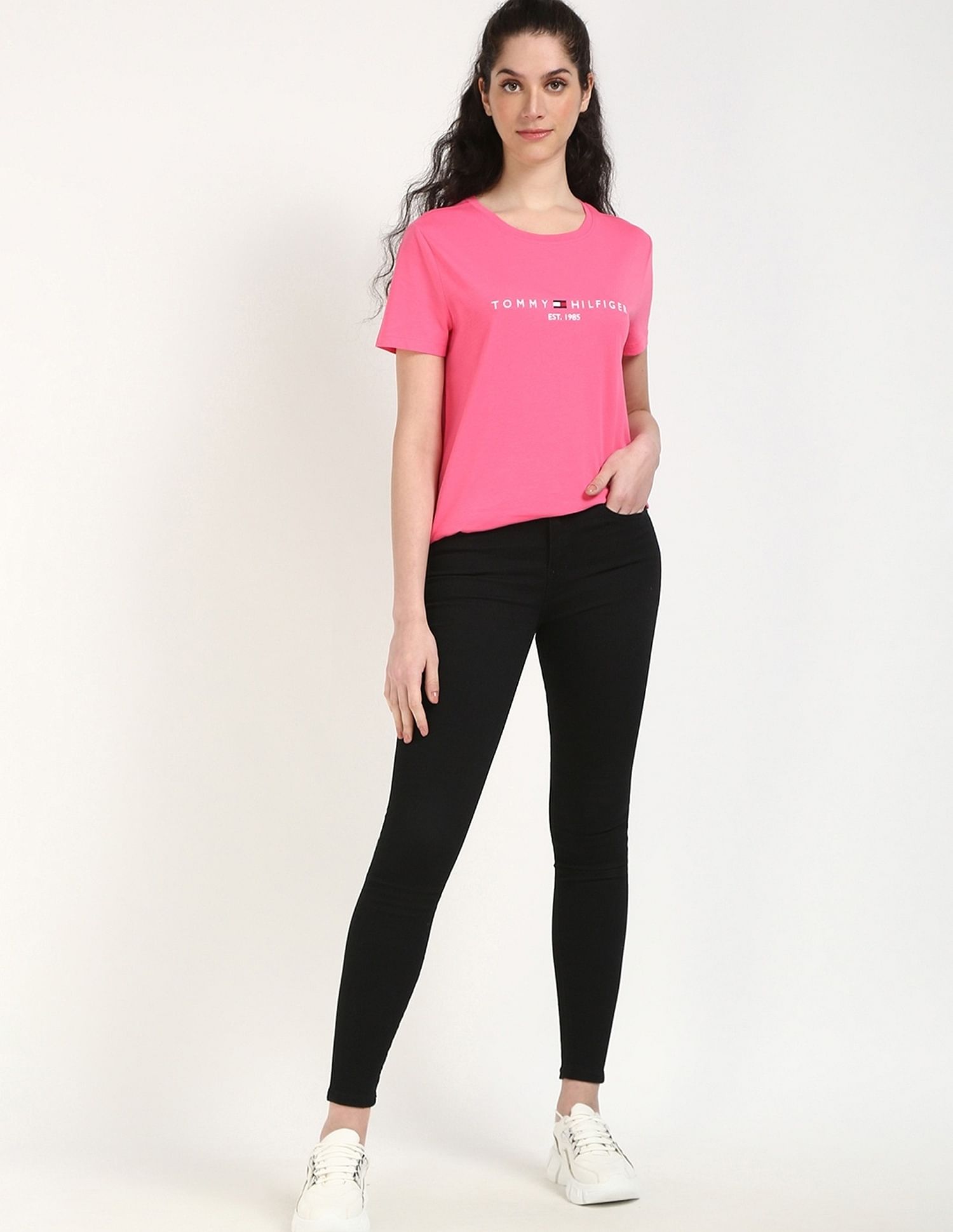 Tommy Hilfiger Embroidered Logo Regular-Fit Cotton T-Shirt