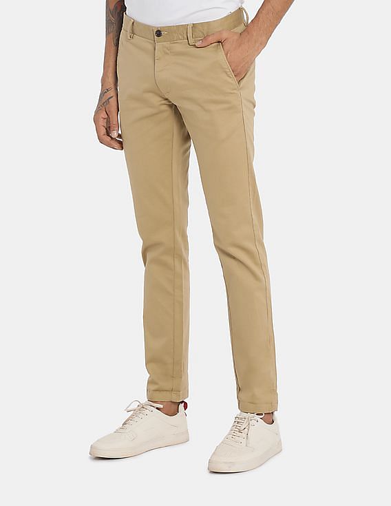 Cantabil Casual Trousers  Buy Cantabil Men Light Brown Trousers Online   Nykaa Fashion