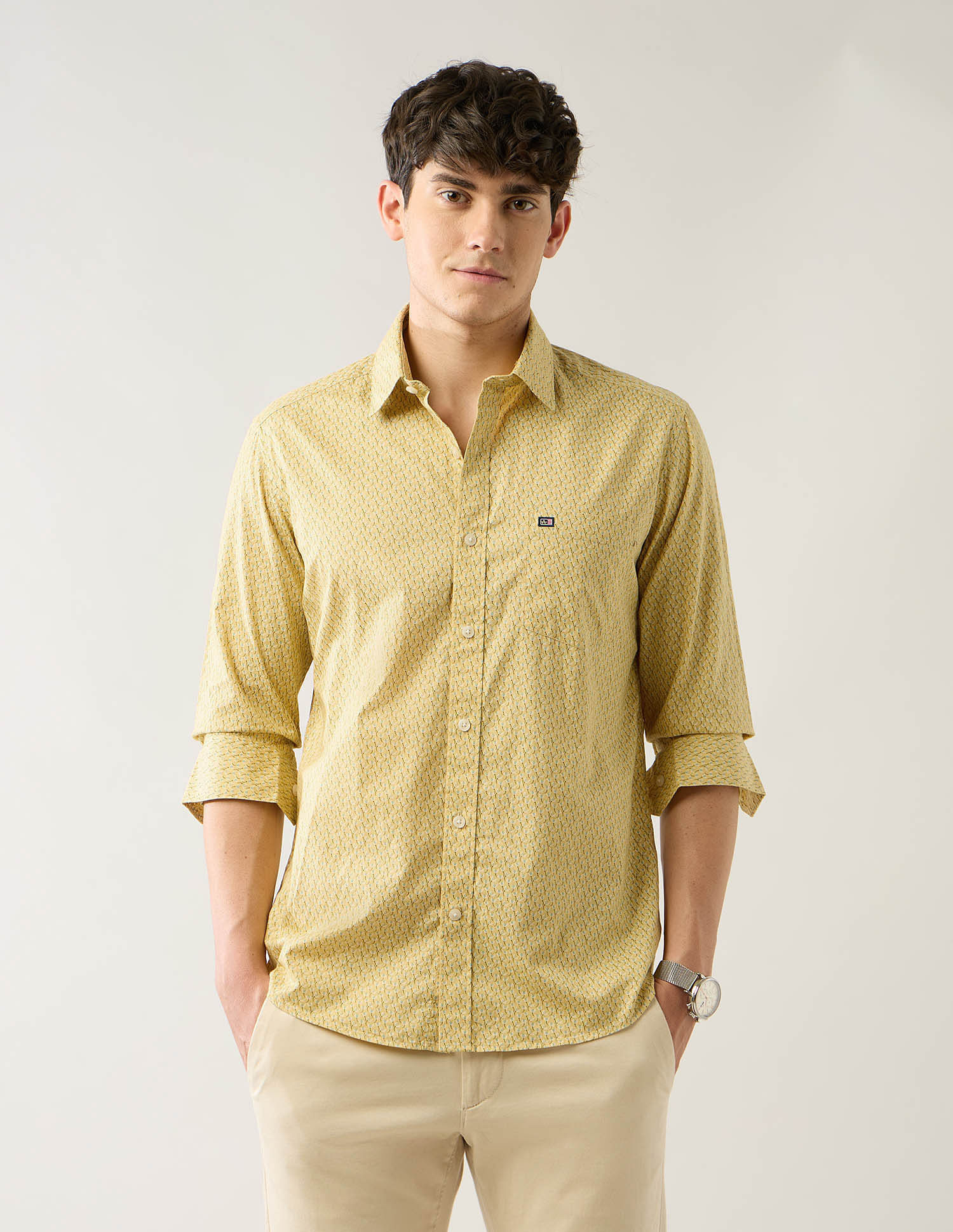 Arrow Sport Floral Printed Printed Pure Cotton Shirt