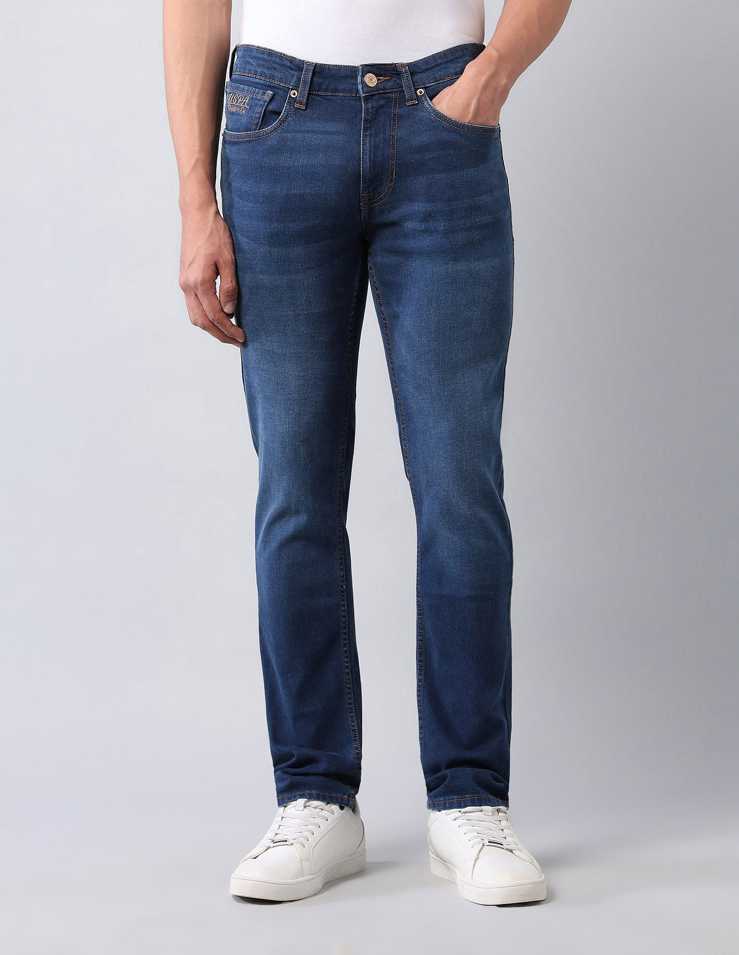 U.S. Polo Assn. Denim Co. Brandon Slim Tapered Fit Blue Jeans