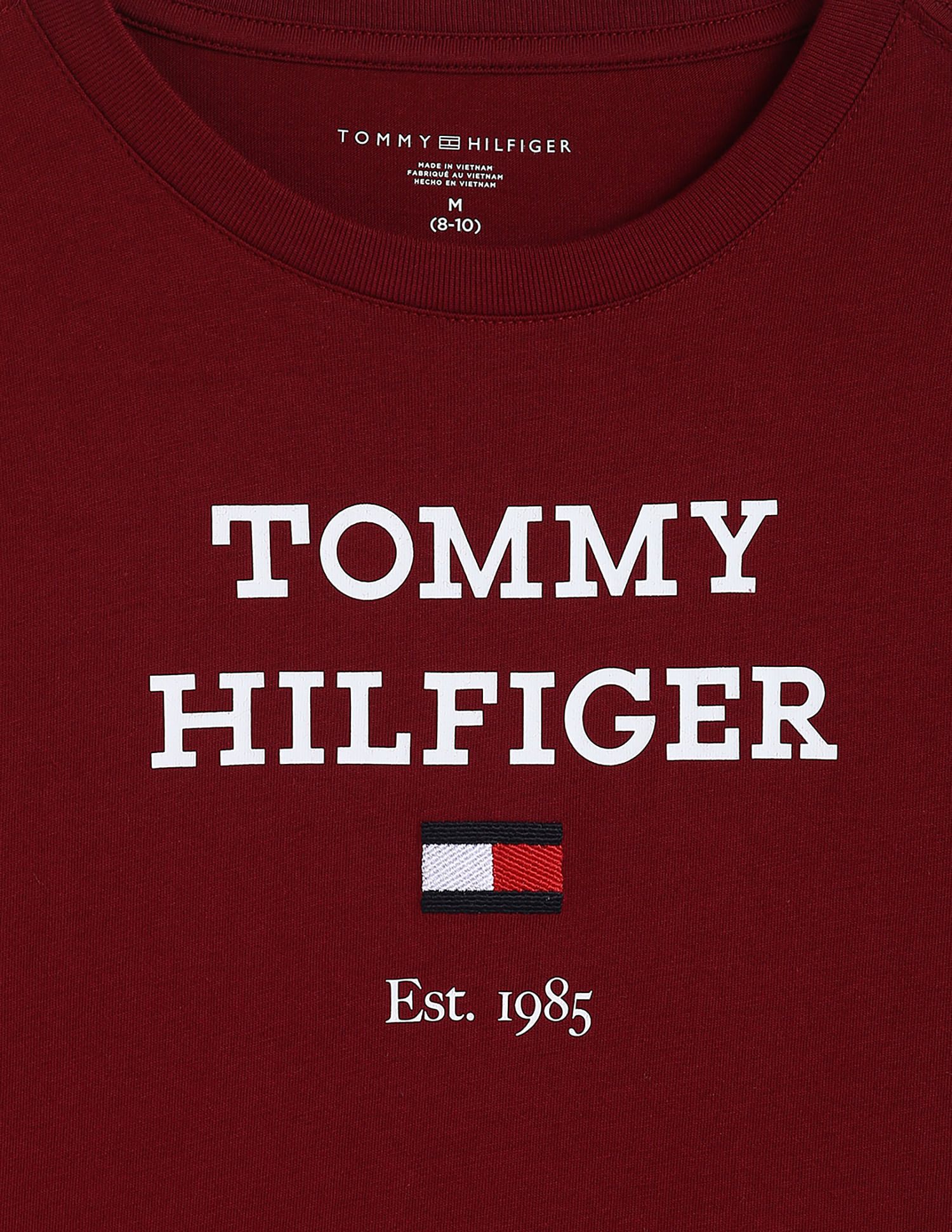 Tommy Hilfiger Kids Boys Logo Short Sleeves T-Shirt