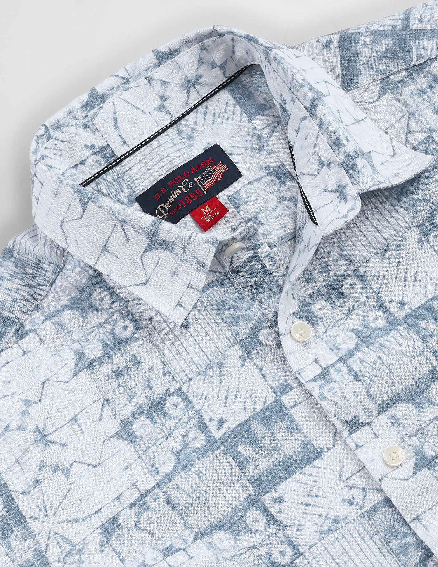 U.S. Polo Assn. Denim Co. Abstract Print Slim Fit Shirt