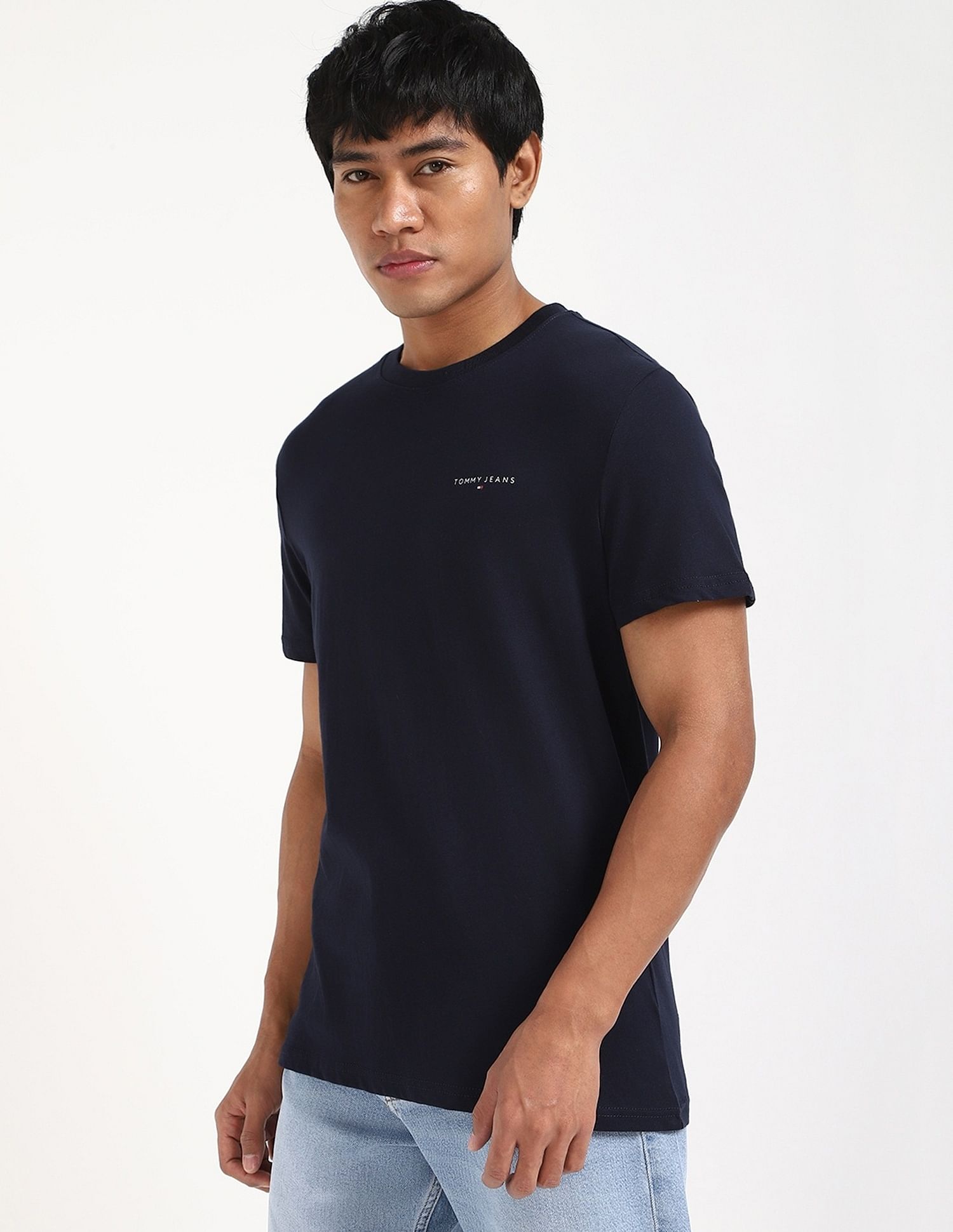 Tommy Hilfiger Solid Slim-Fit Cotton T-Shirt