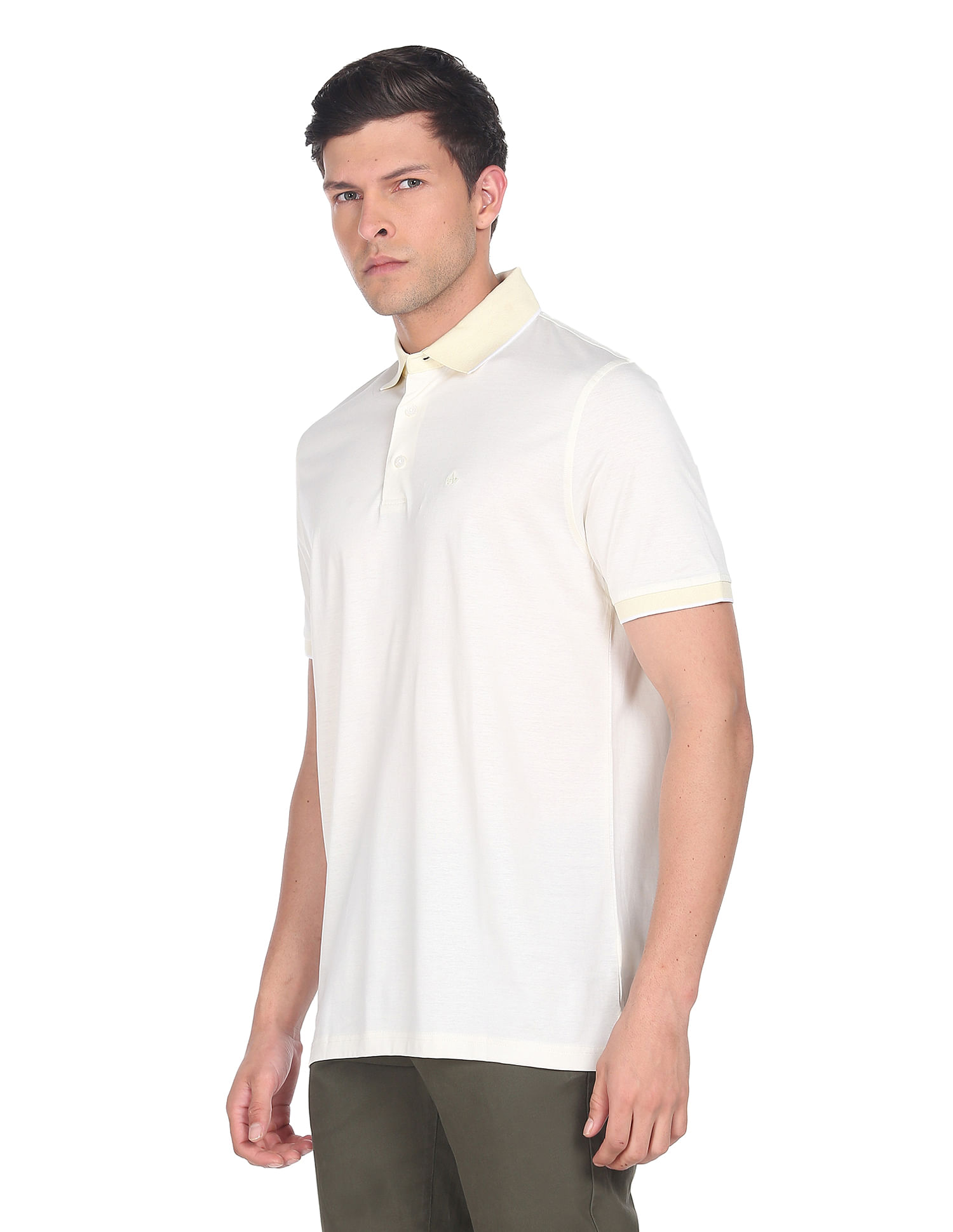 Arrow Mercerised Cotton Jacquard Polo Shirt