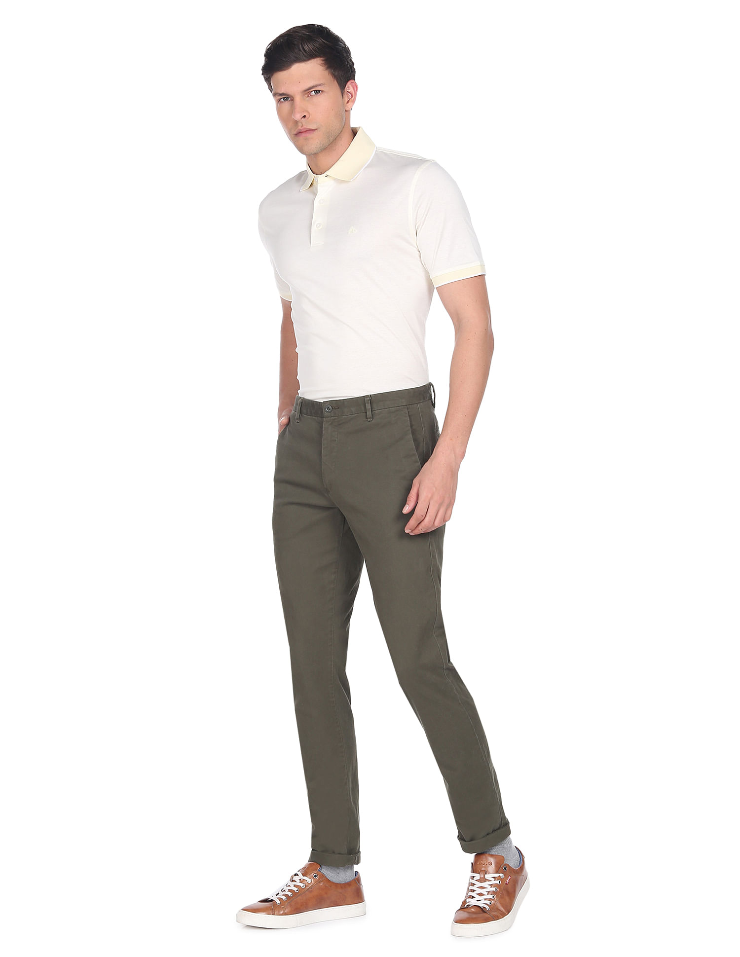 Arrow Mercerised Cotton Jacquard Polo Shirt