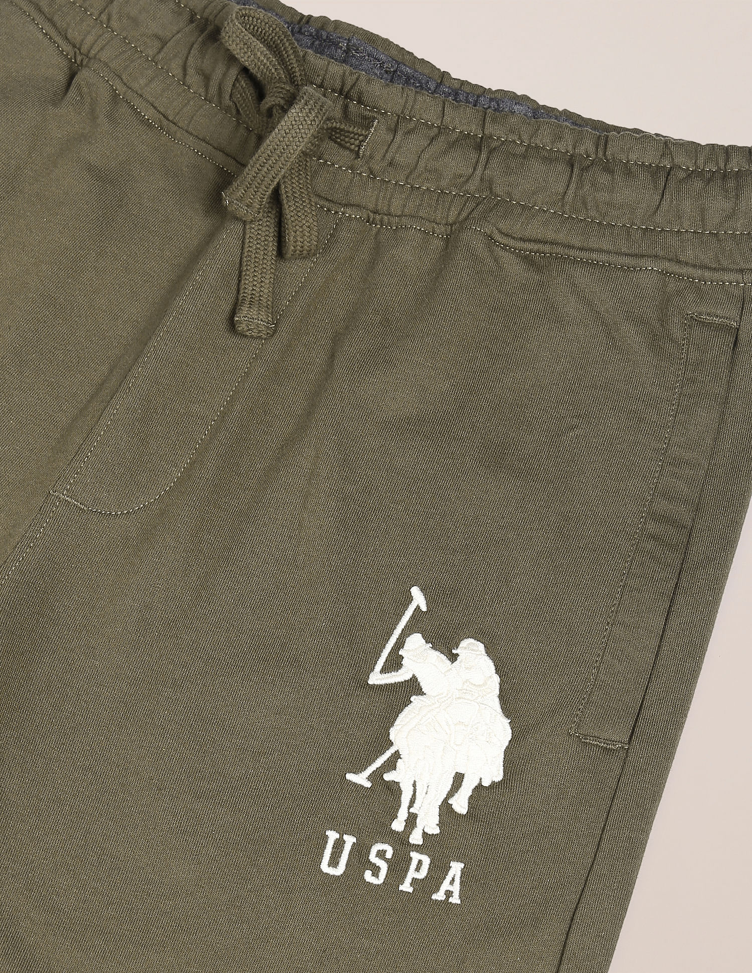 Buy U.S. Polo Assn. Men Olive Mid Rise Solid Track Pants - NNNOW.com